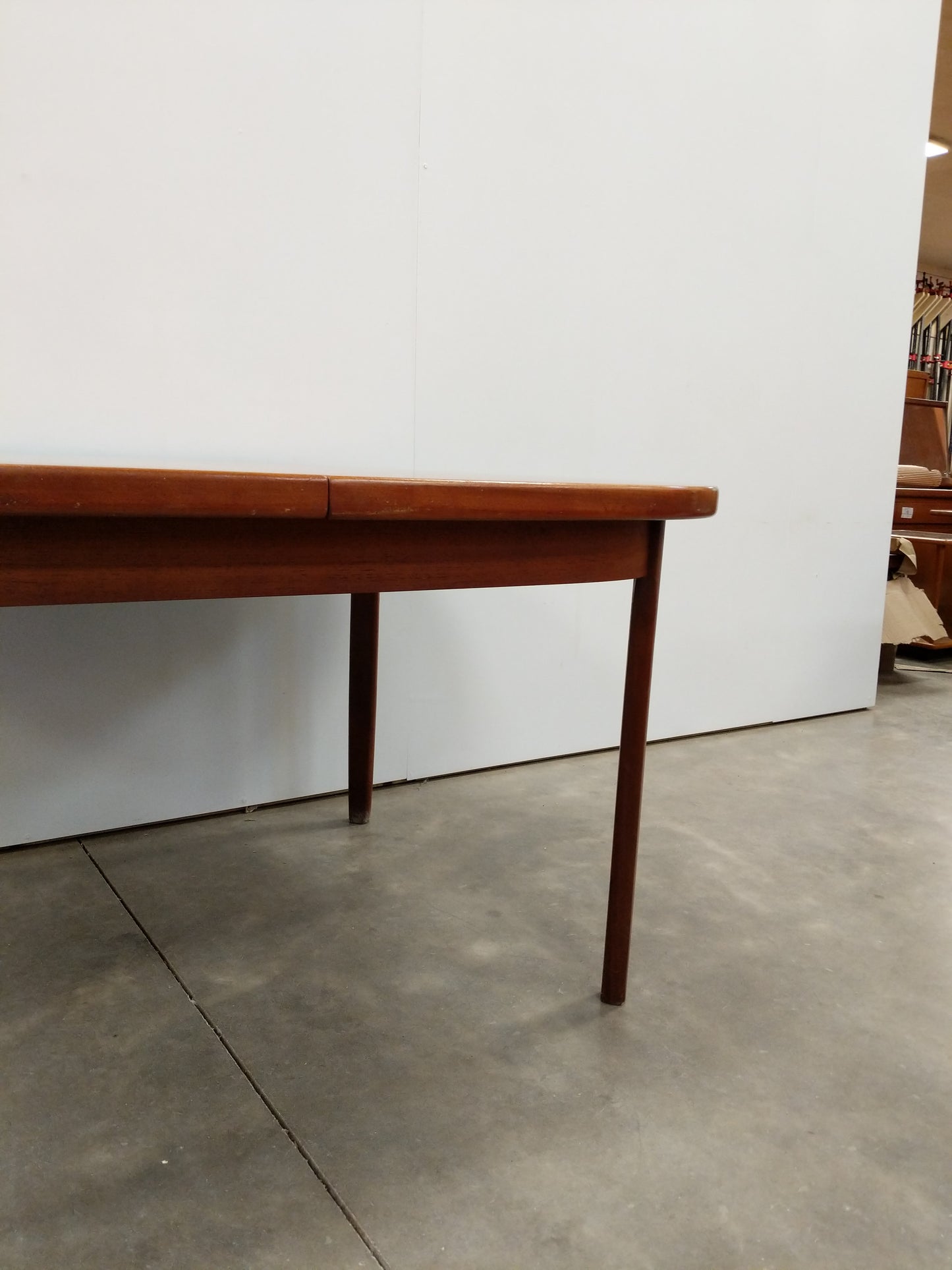Vintage Mid Century Modern Teak Extendable Dining Table