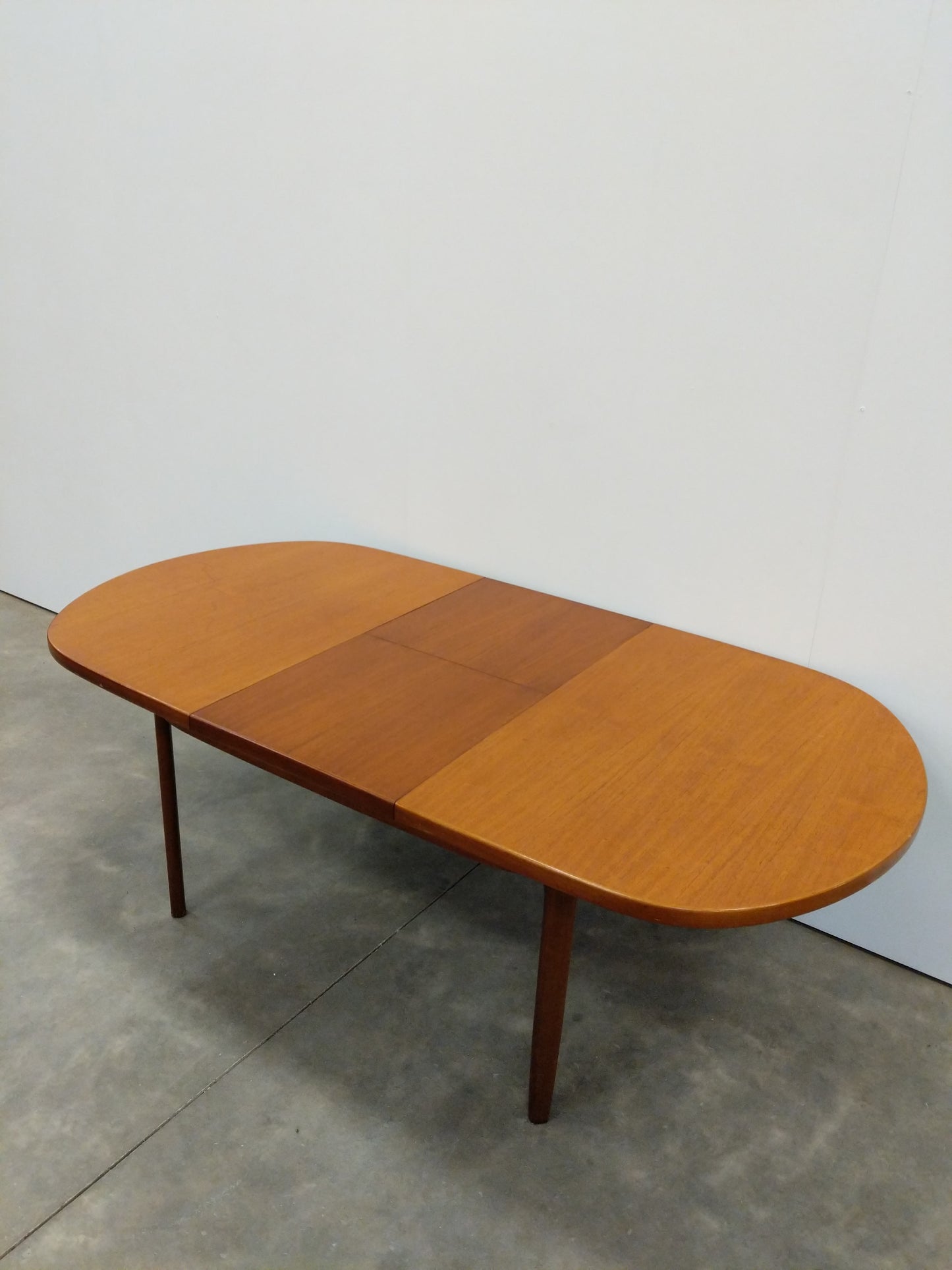 Vintage Mid Century Modern Teak Extendable Dining Table