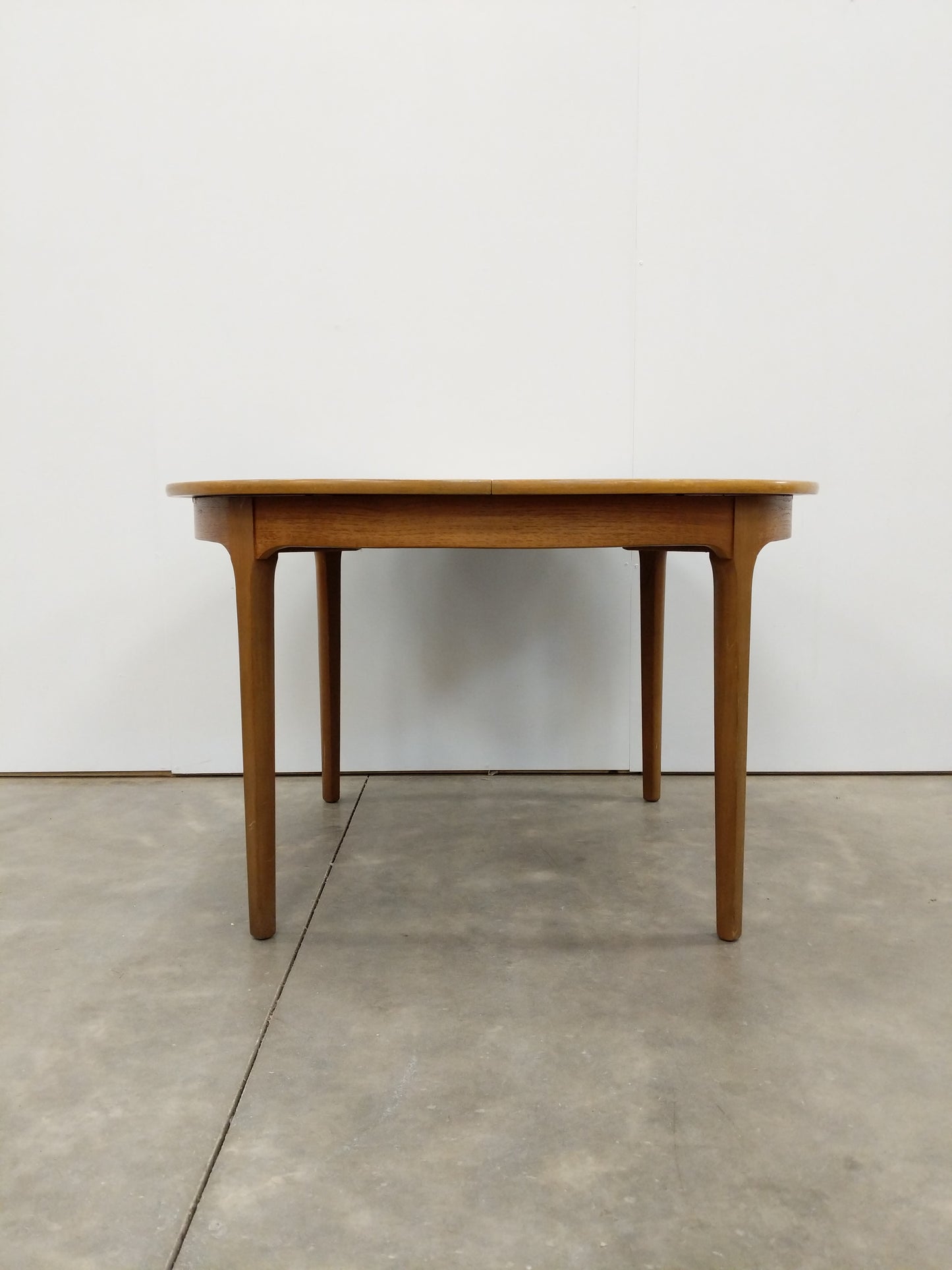 Vintage Mid Century Modern Teak Extendable Dining Table by Nathan Furniture