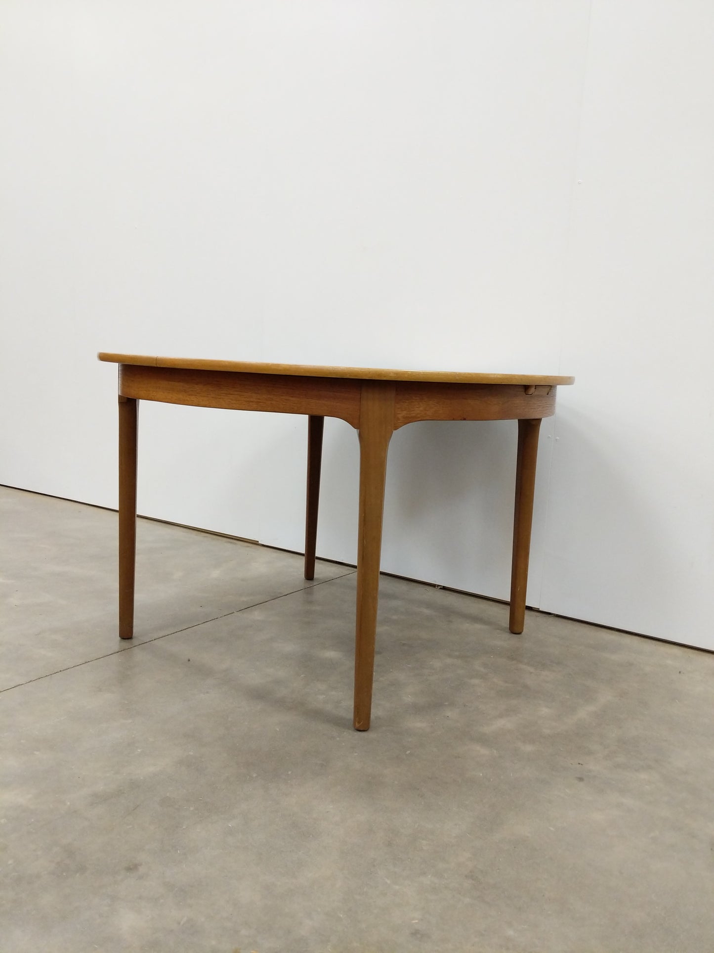 Vintage Mid Century Modern Teak Extendable Dining Table by Nathan Furniture