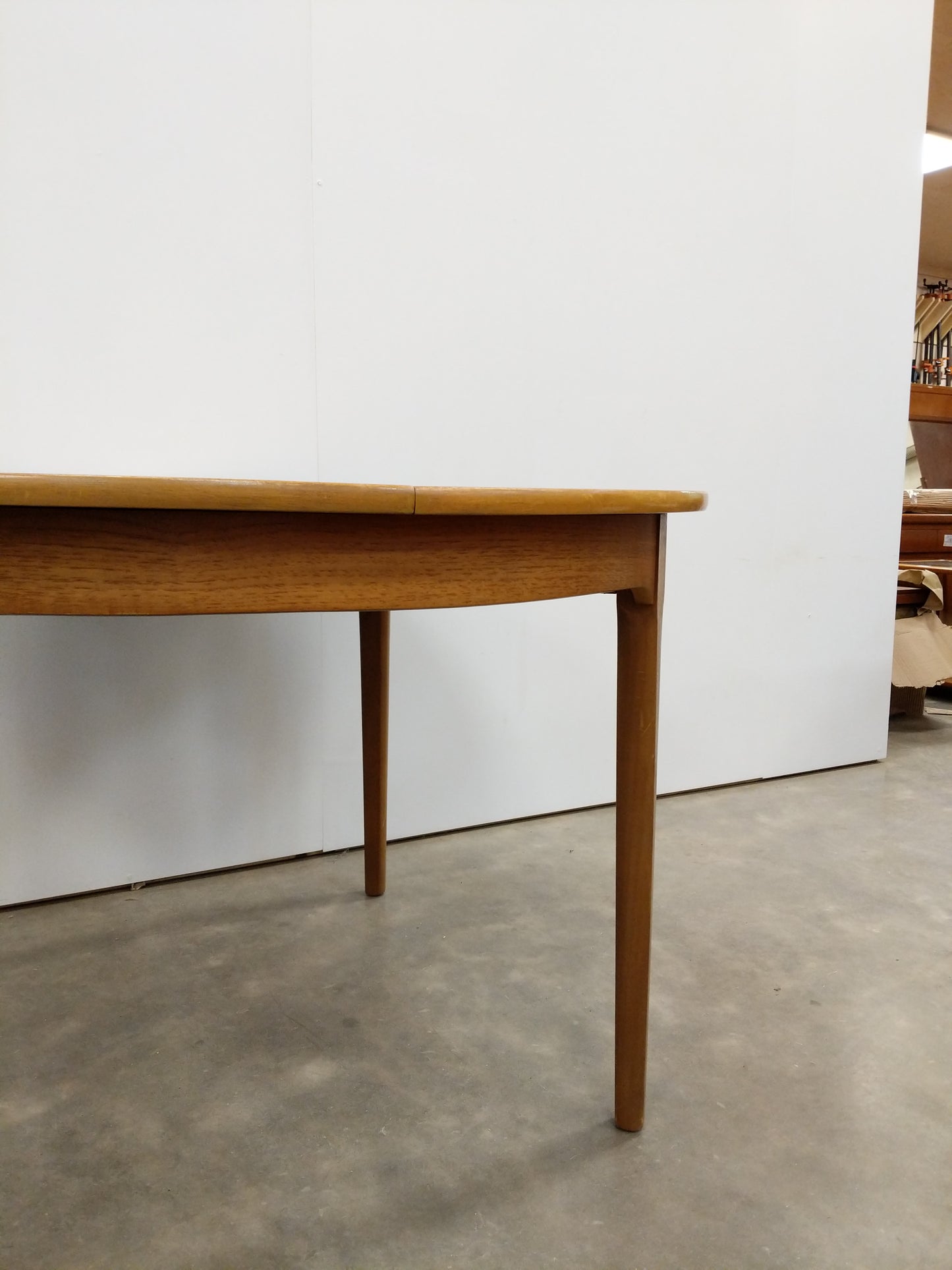 Vintage Mid Century Modern Teak Extendable Dining Table by Nathan Furniture