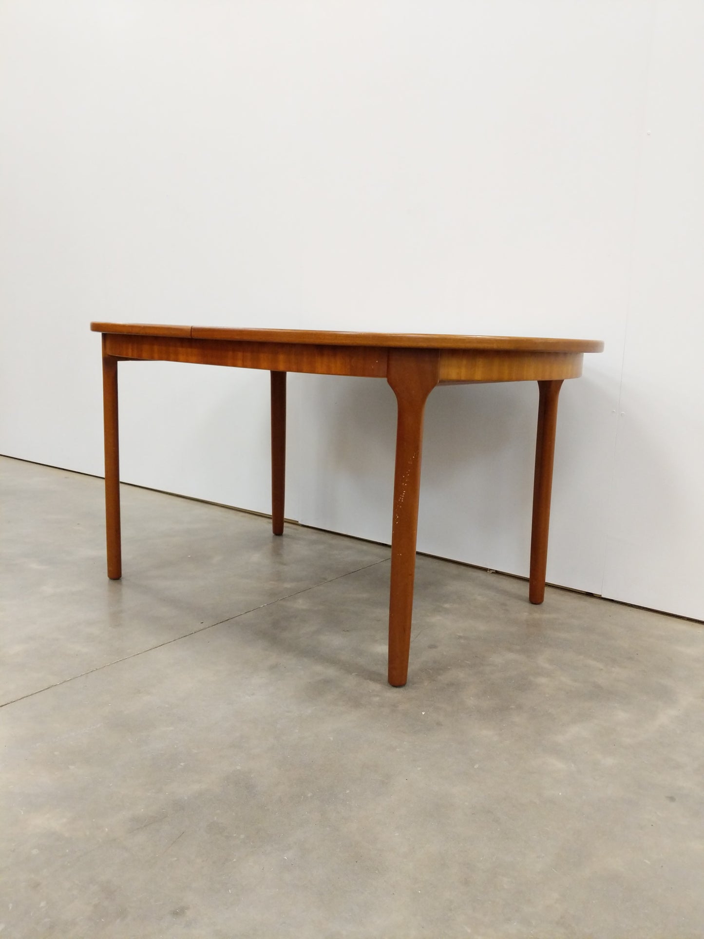 Vintage Mid Century Modern Teak Extendable Dining Table by McIntosh