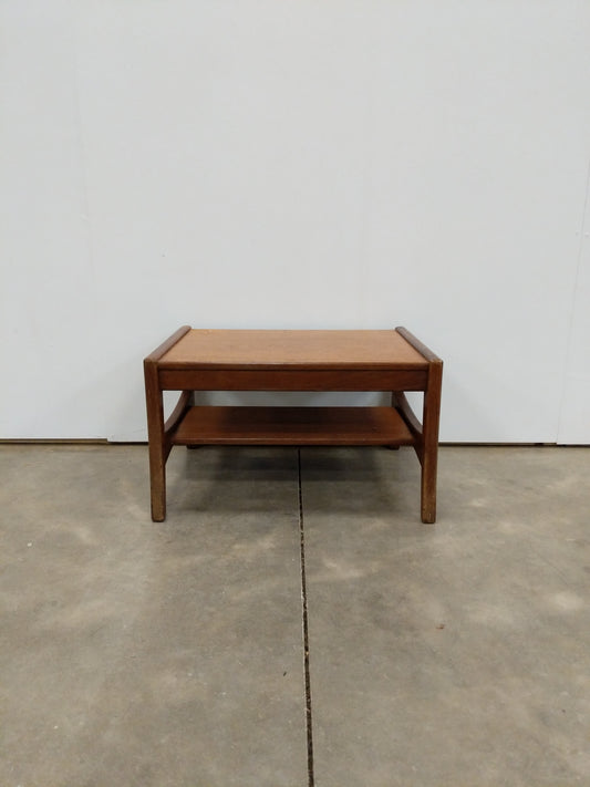 Vintage Danish Modern Teak Side Table / Small Coffee Table
