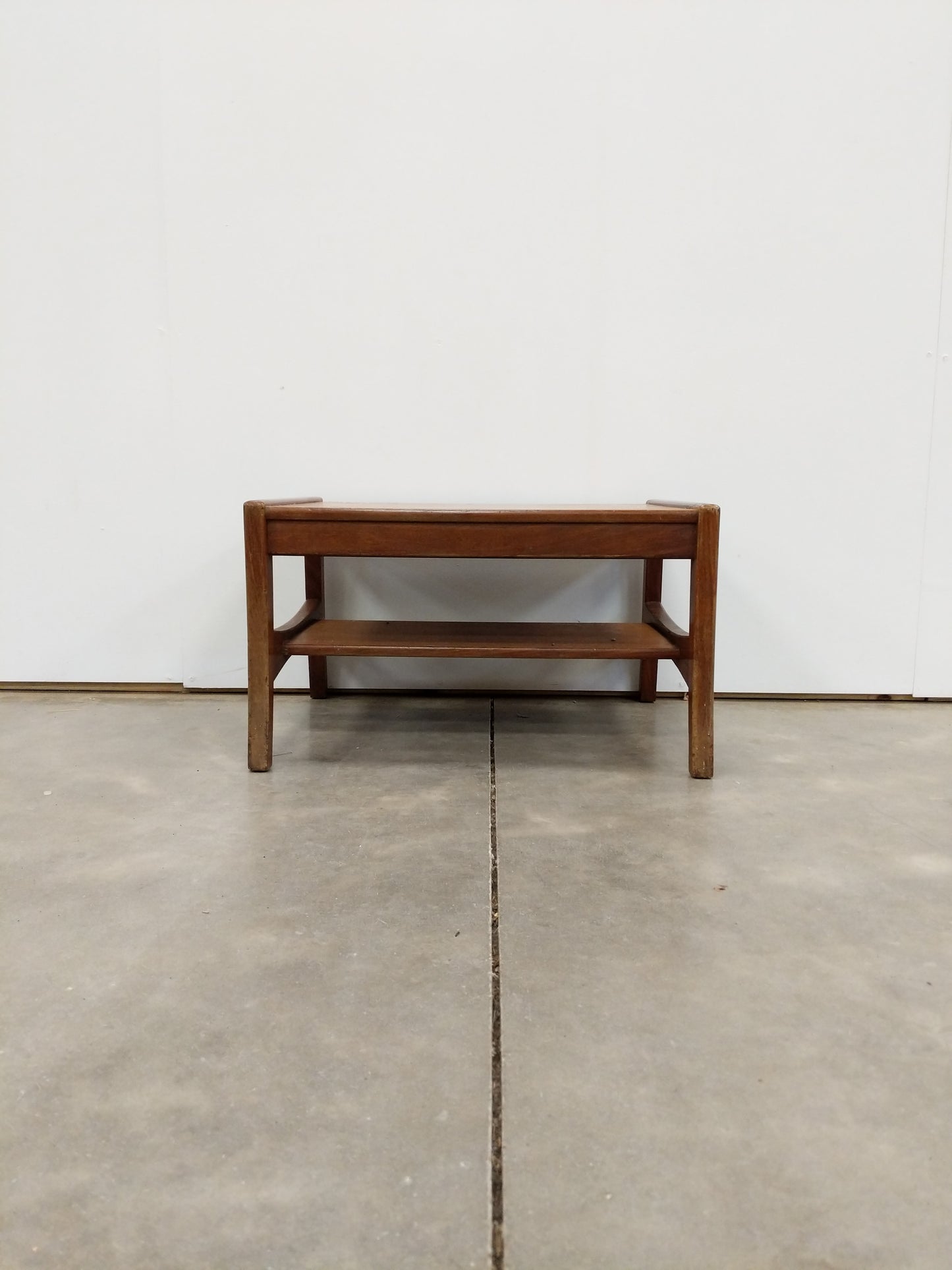 Vintage Danish Modern Teak Side Table / Small Coffee Table