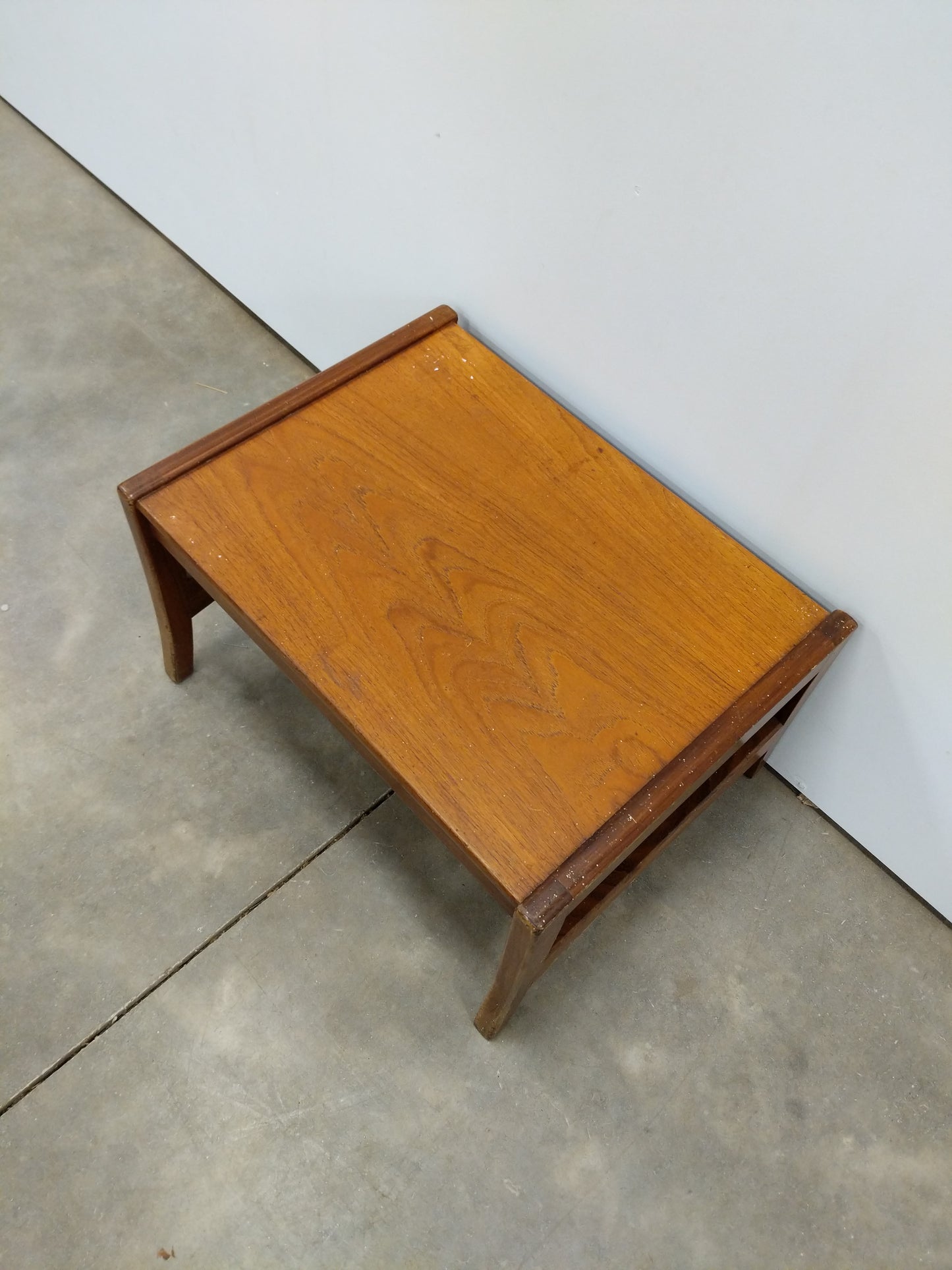 Vintage Danish Modern Teak Side Table / Small Coffee Table