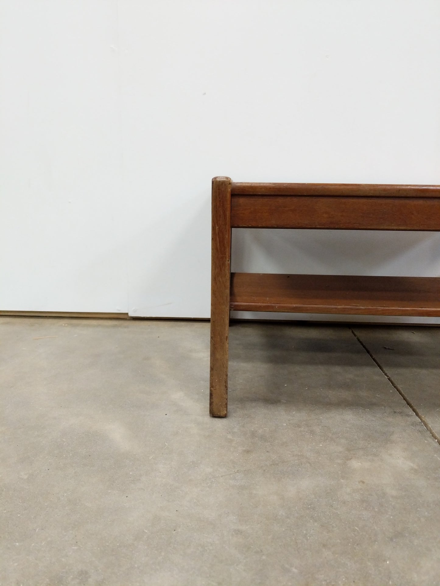 Vintage Danish Modern Teak Side Table / Small Coffee Table