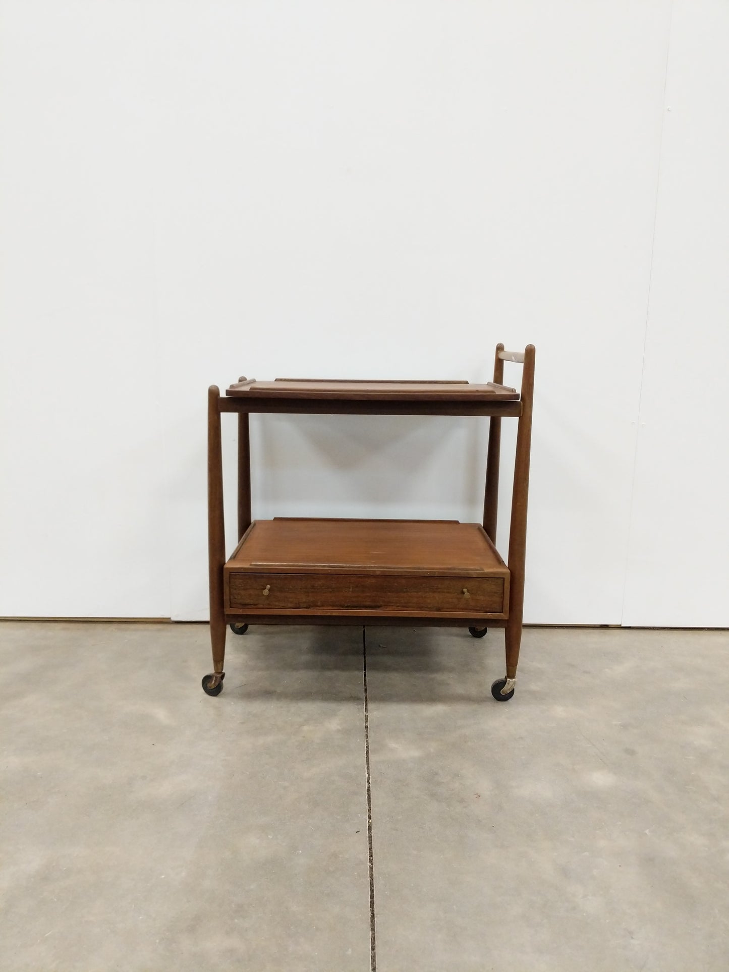 Vintage Mid Century Modern Teak Trolley / Cart by White & Newton