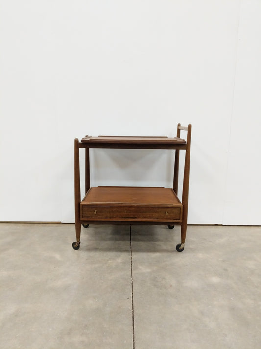 Vintage Mid Century Modern Teak Trolley / Cart by White & Newton