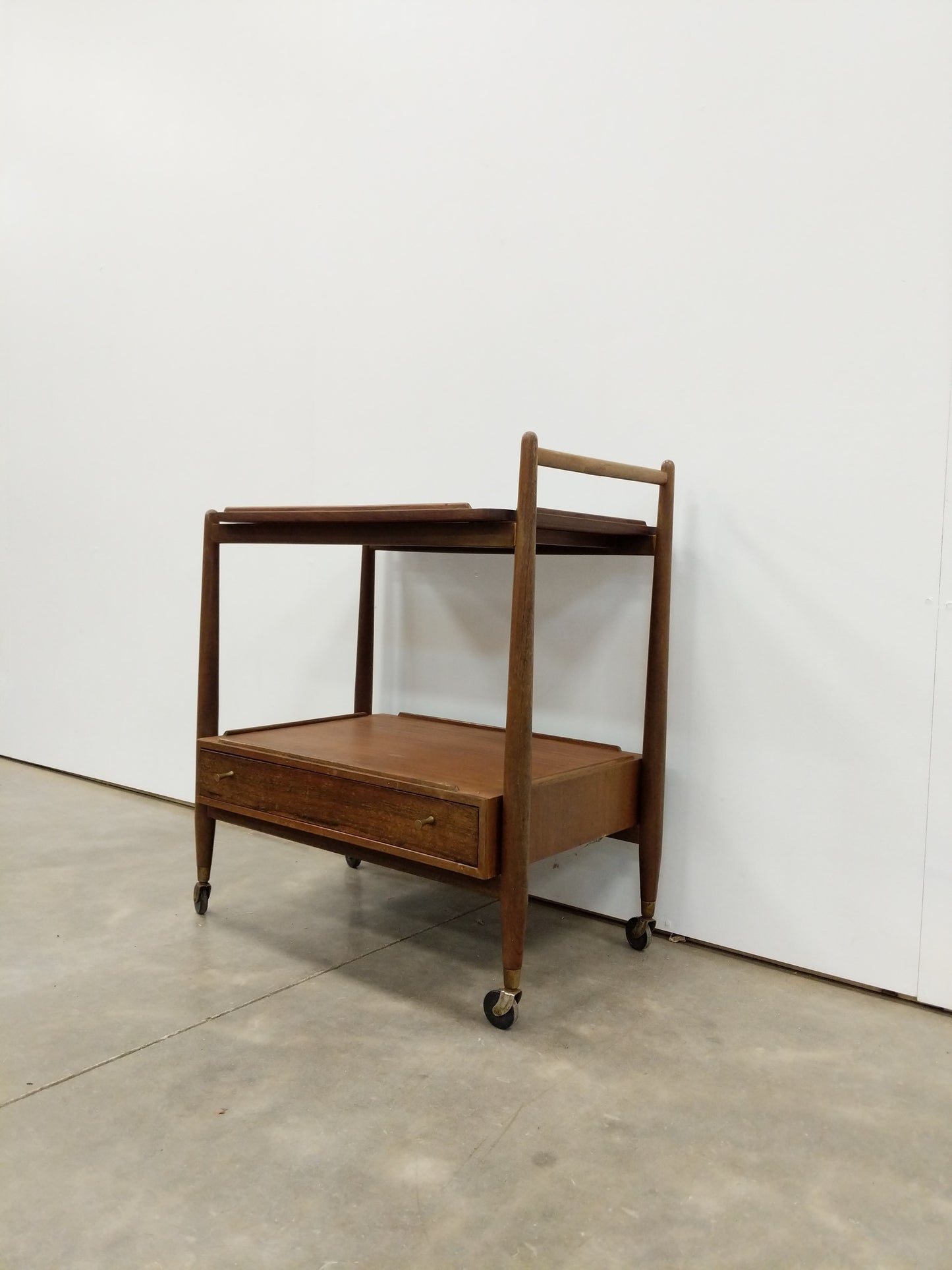 Vintage Mid Century Modern Teak Trolley / Cart by White & Newton