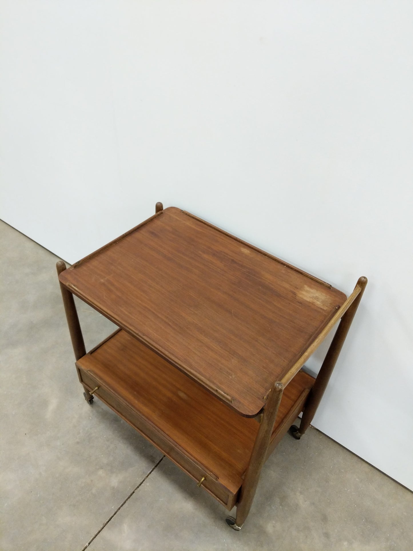 Vintage Mid Century Modern Teak Trolley / Cart by White & Newton