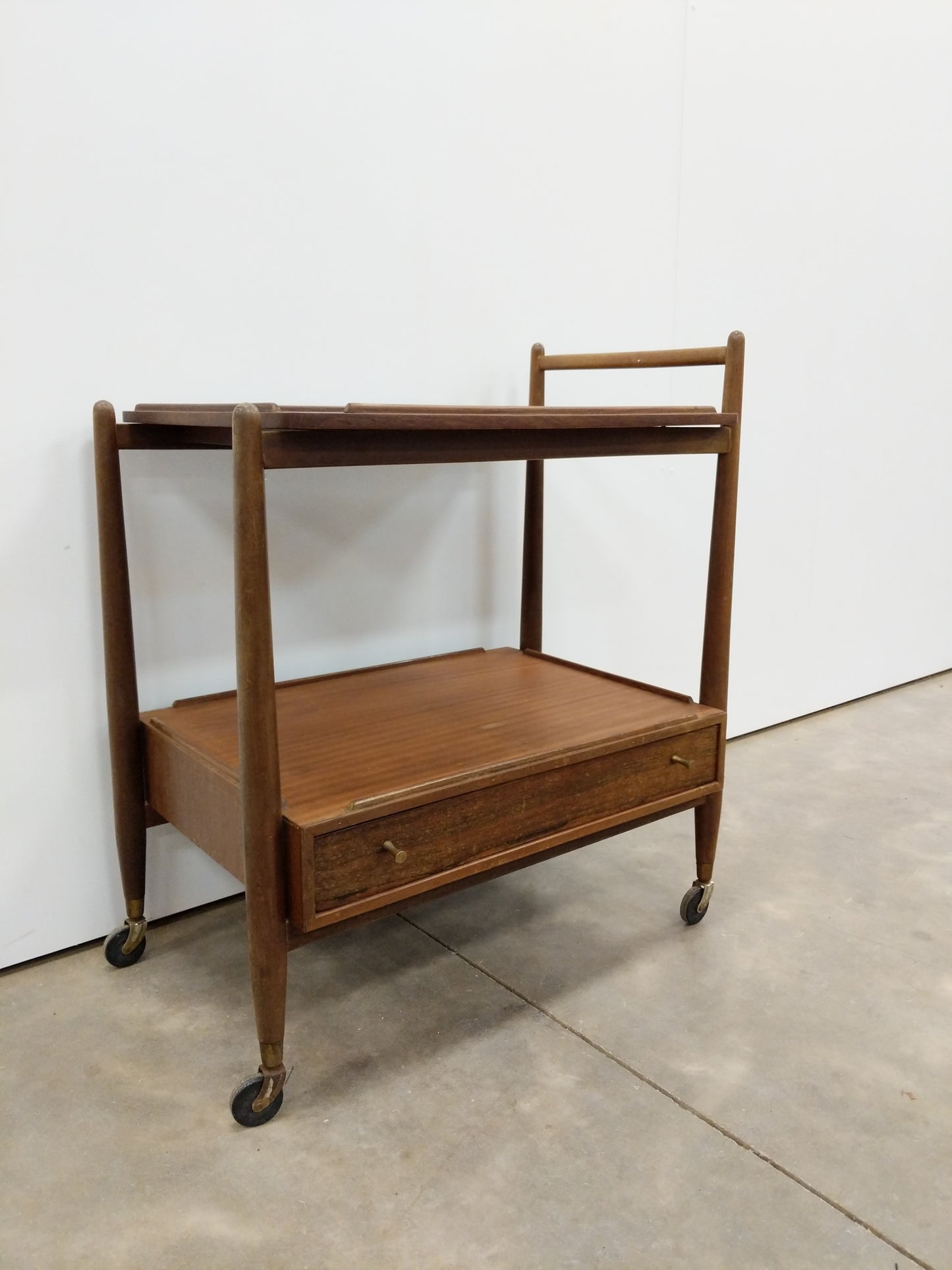 Vintage Mid Century Modern Teak Trolley / Cart by White & Newton