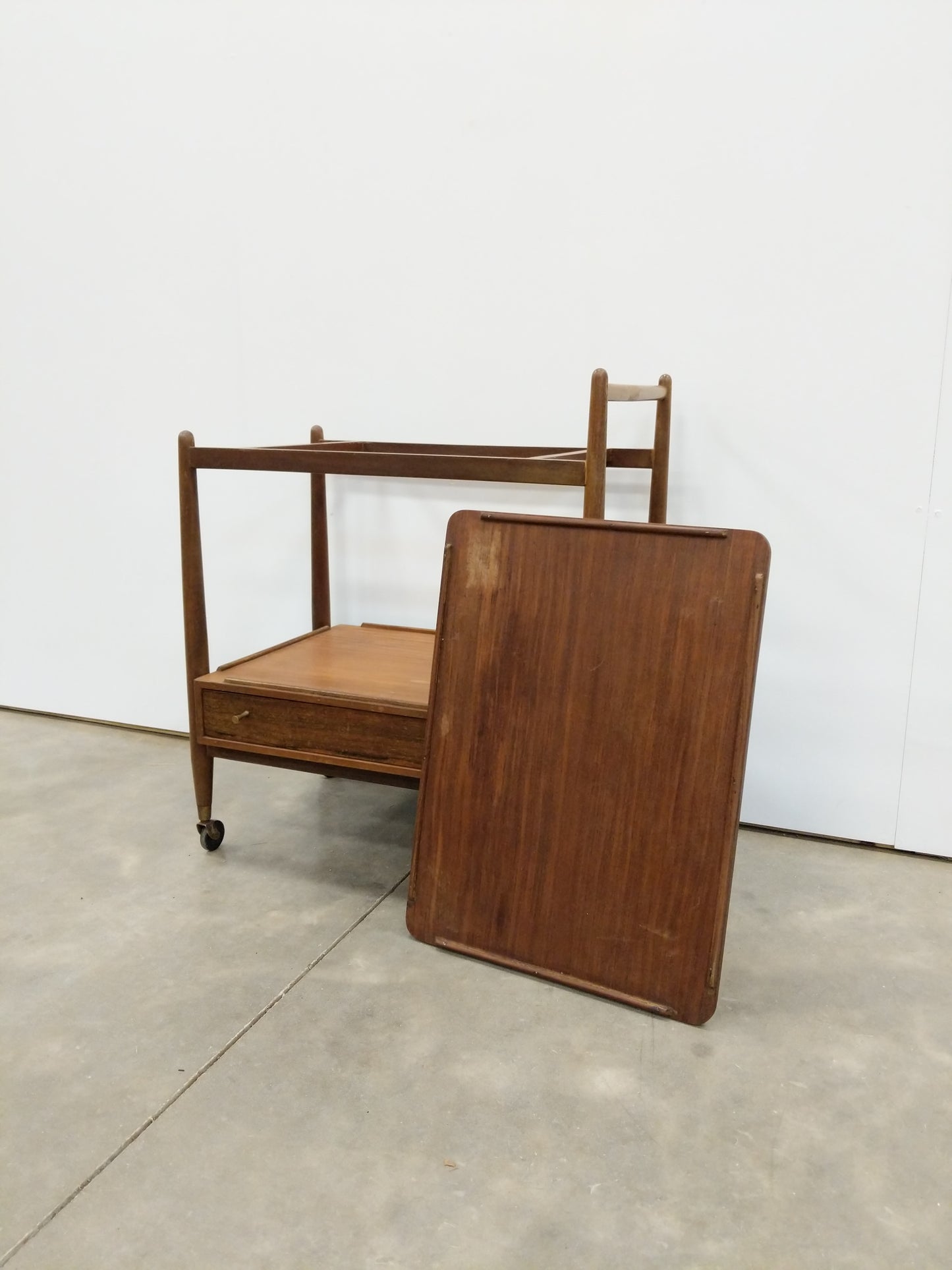Vintage Mid Century Modern Teak Trolley / Cart by White & Newton