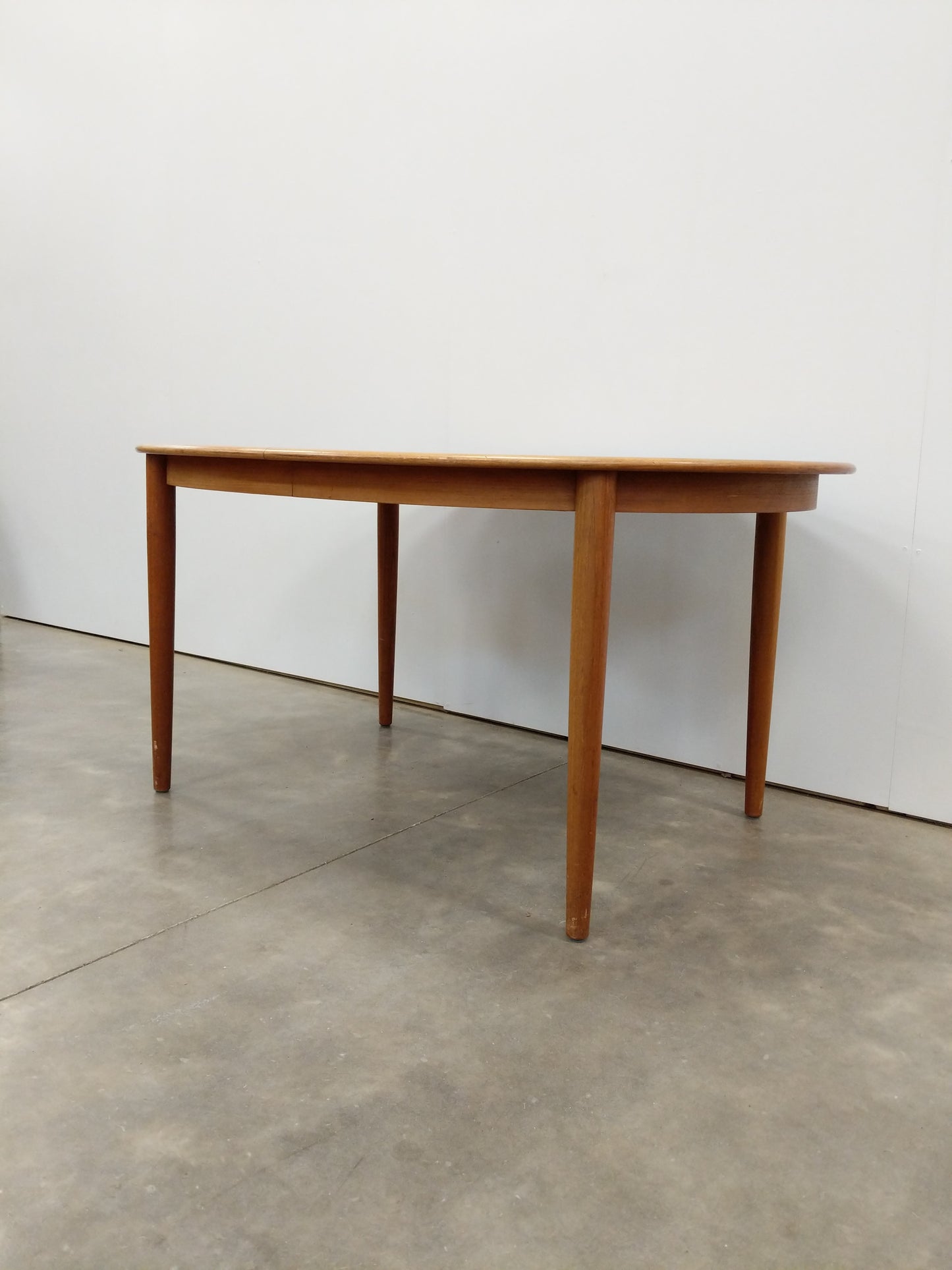 Vintage Mid Century Modern Teak Extendable Dining Table