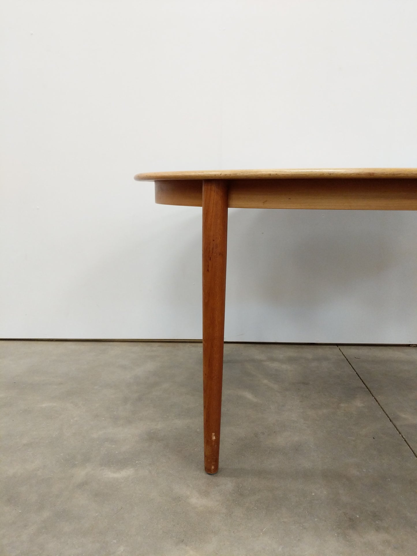 Vintage Mid Century Modern Teak Extendable Dining Table