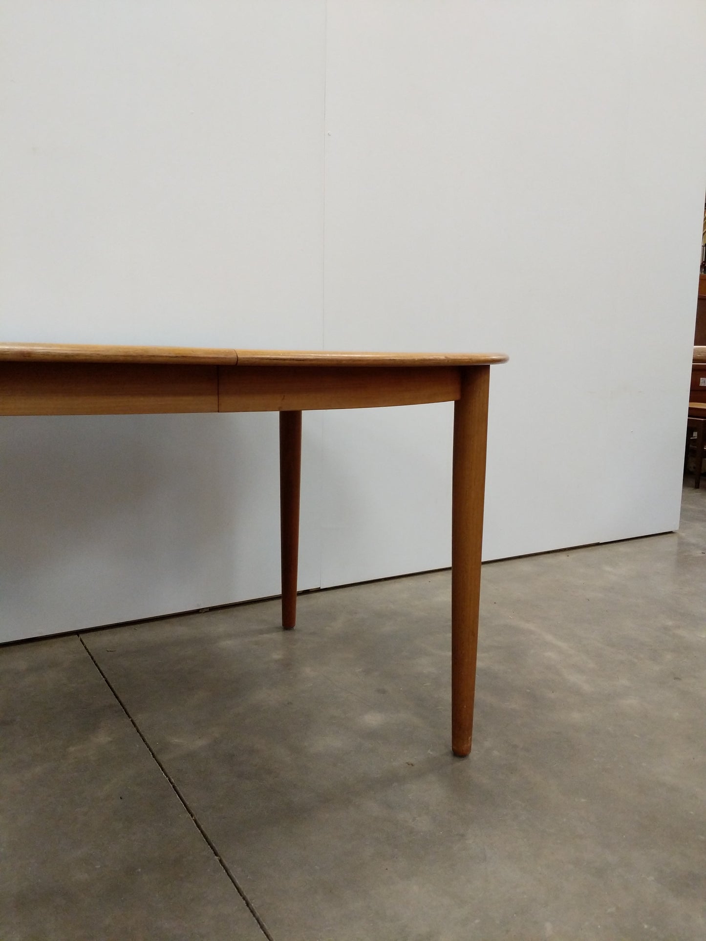 Vintage Mid Century Modern Teak Extendable Dining Table