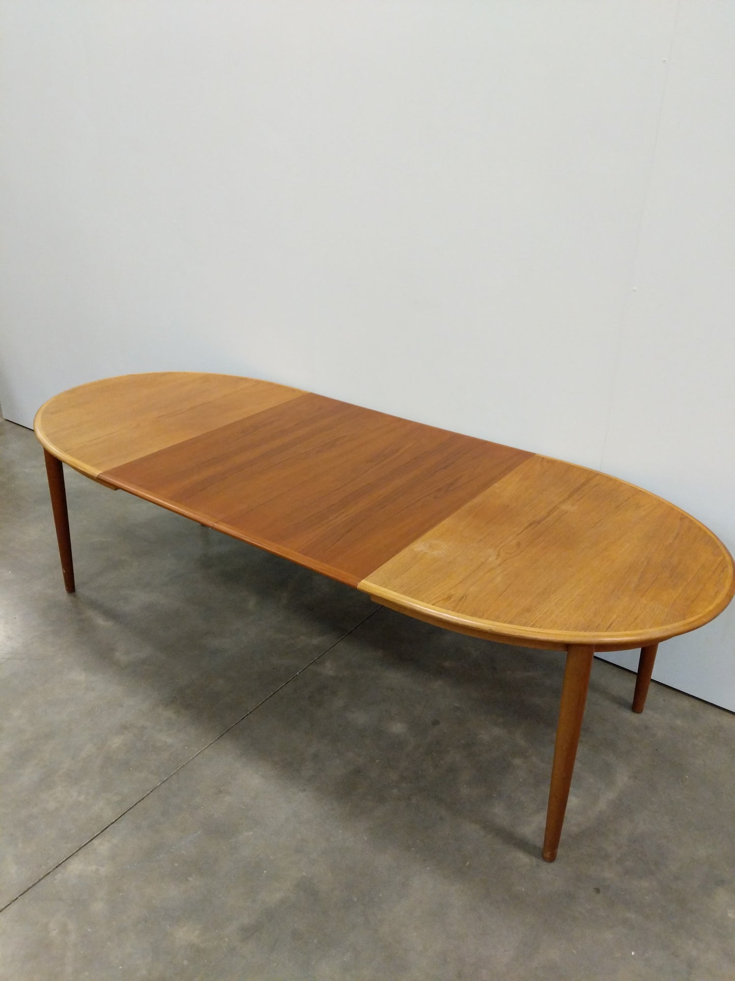 Vintage Mid Century Modern Teak Extendable Dining Table