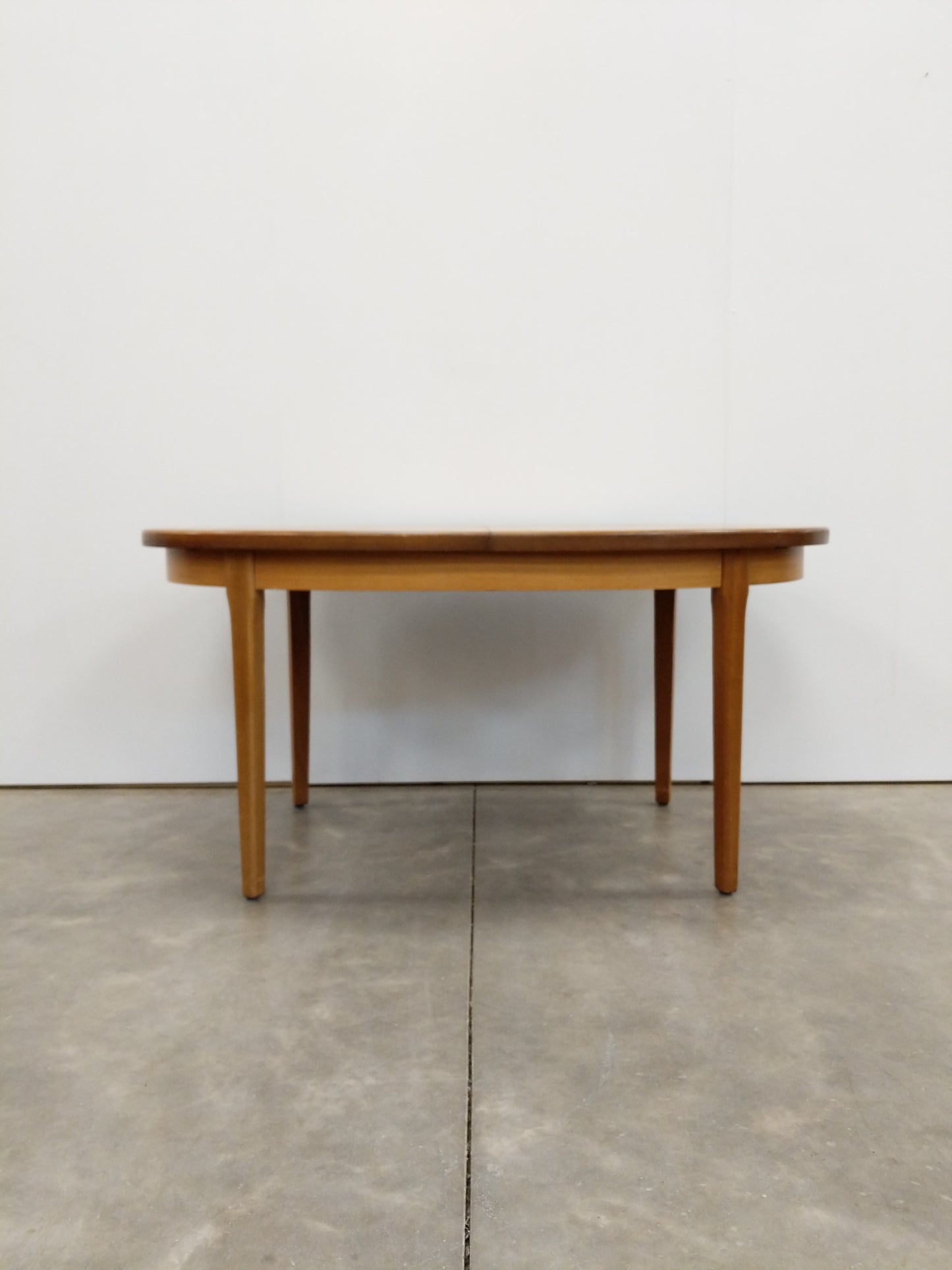 Vintage Mid Century Modern Teak Extendable Dining Table
