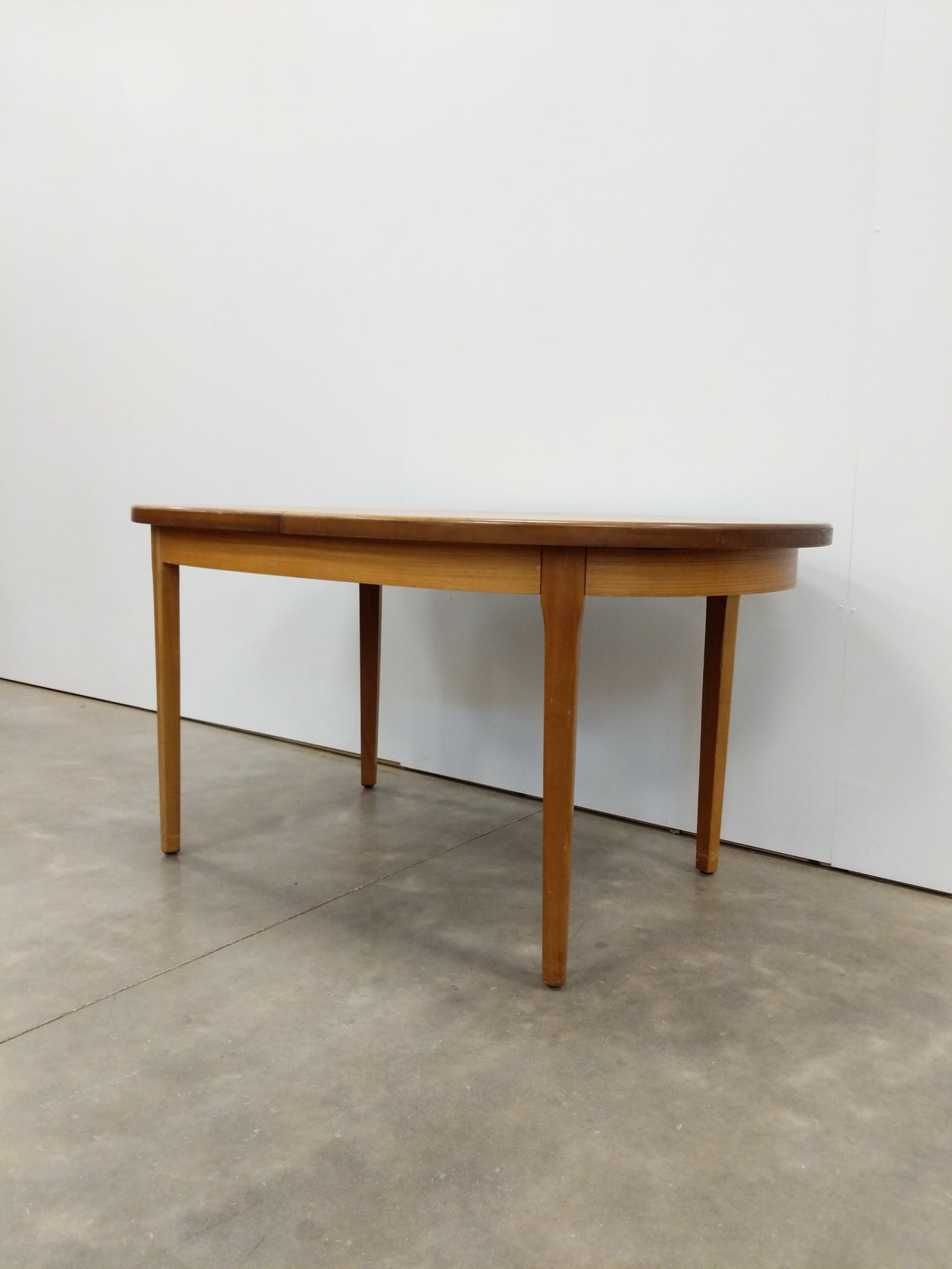 Vintage Mid Century Modern Teak Extendable Dining Table