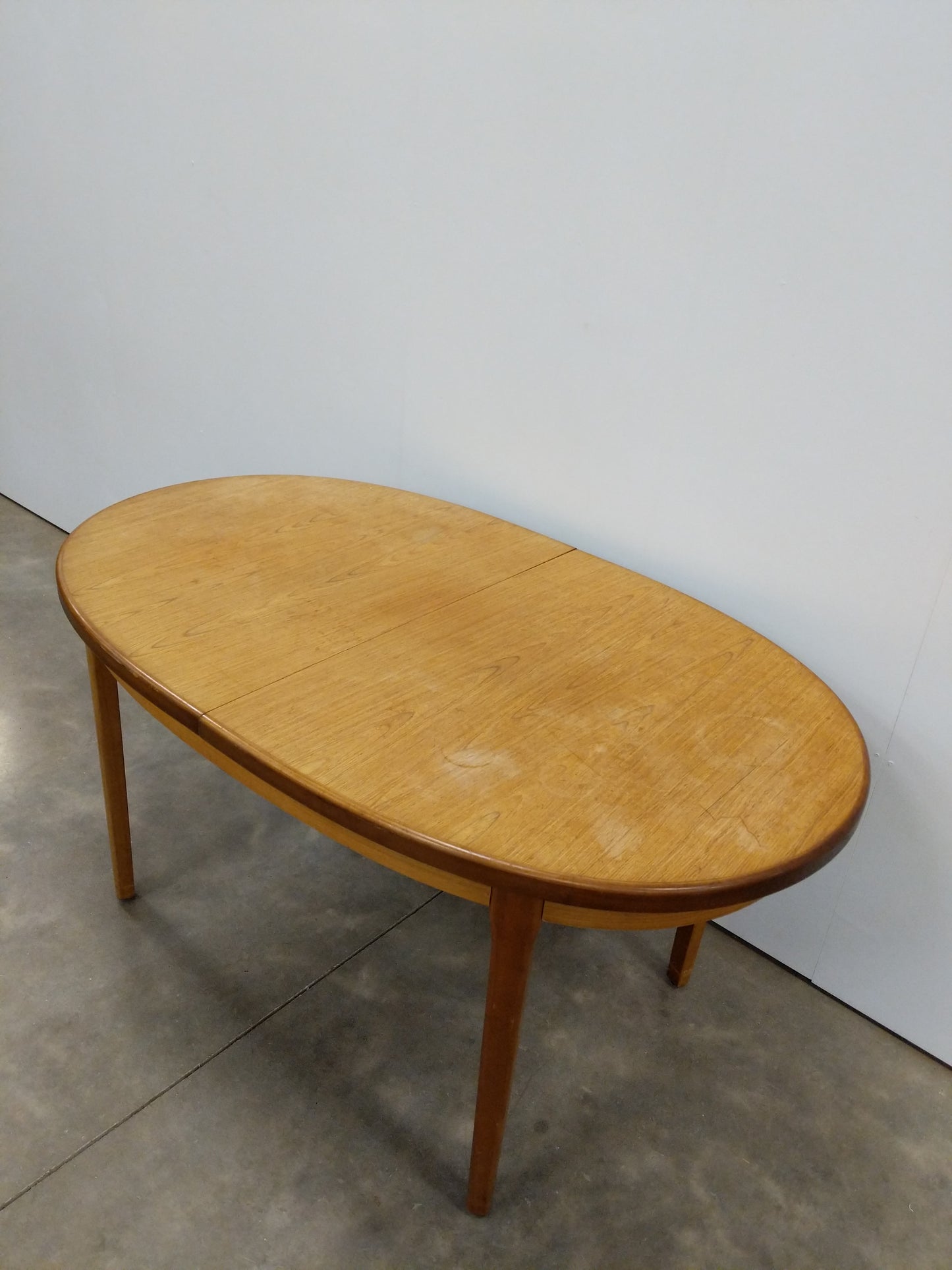 Vintage Mid Century Modern Teak Extendable Dining Table