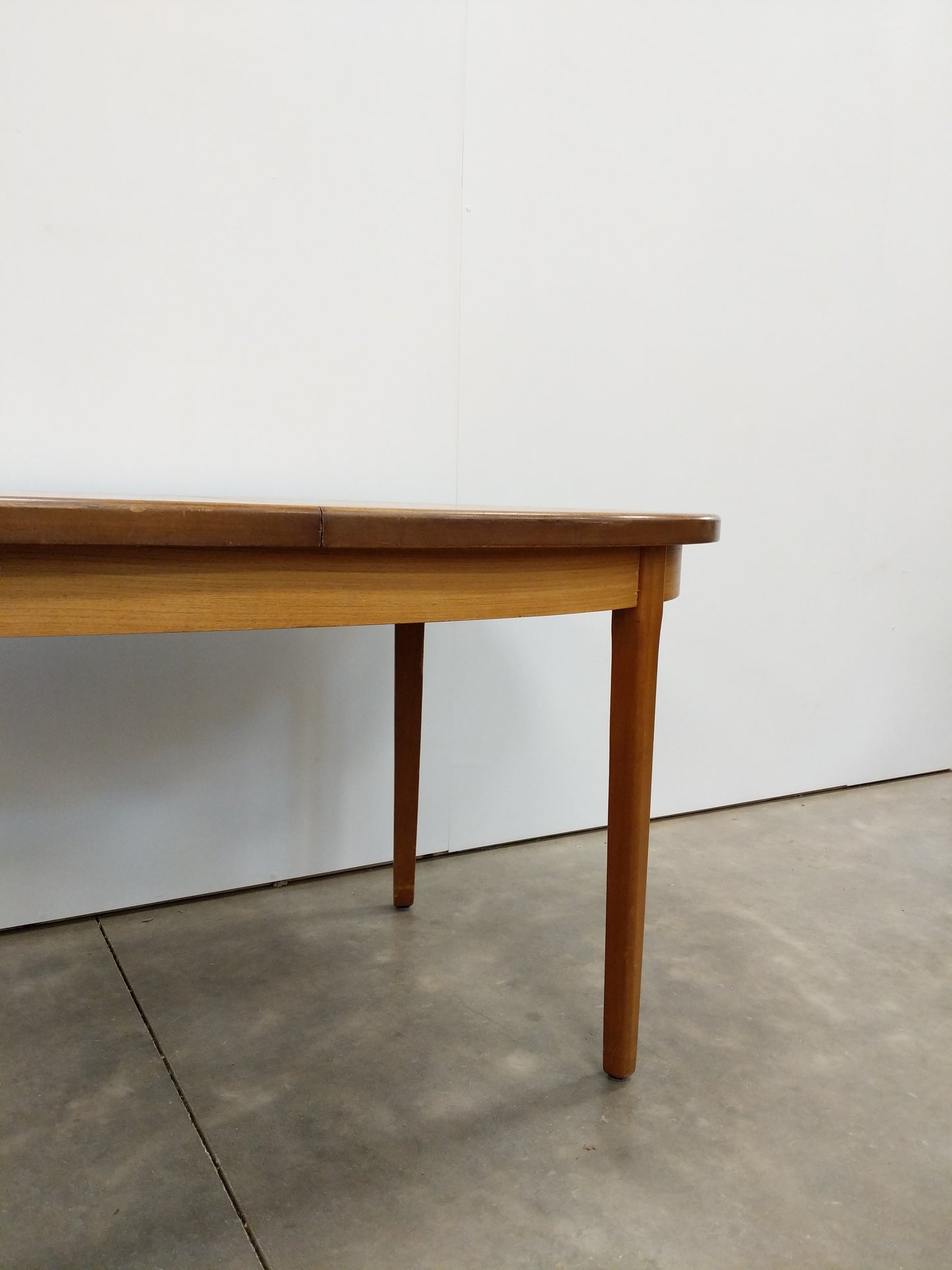 Vintage Mid Century Modern Teak Extendable Dining Table