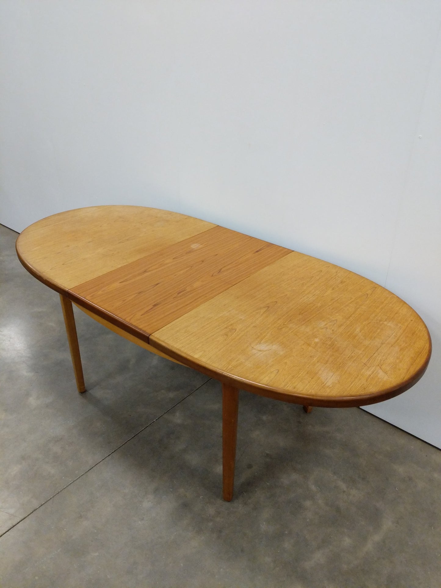 Vintage Mid Century Modern Teak Extendable Dining Table