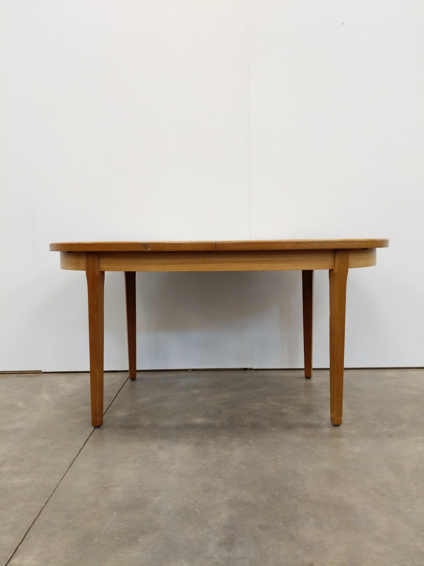 Vintage Mid Century Modern Teak Extendable Dining Table