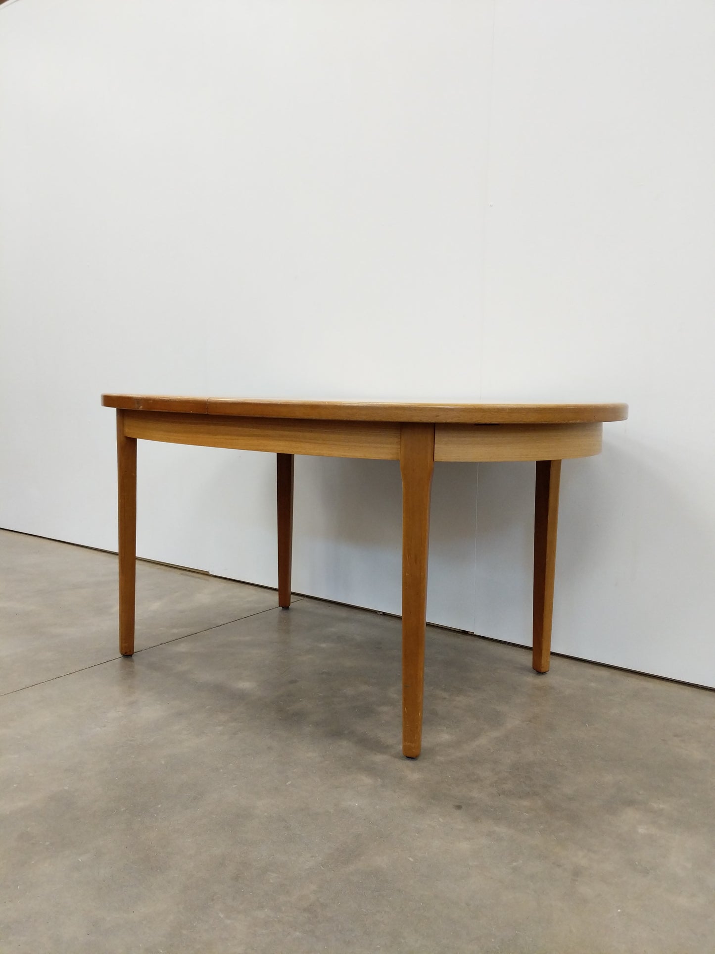 Vintage Mid Century Modern Teak Extendable Dining Table