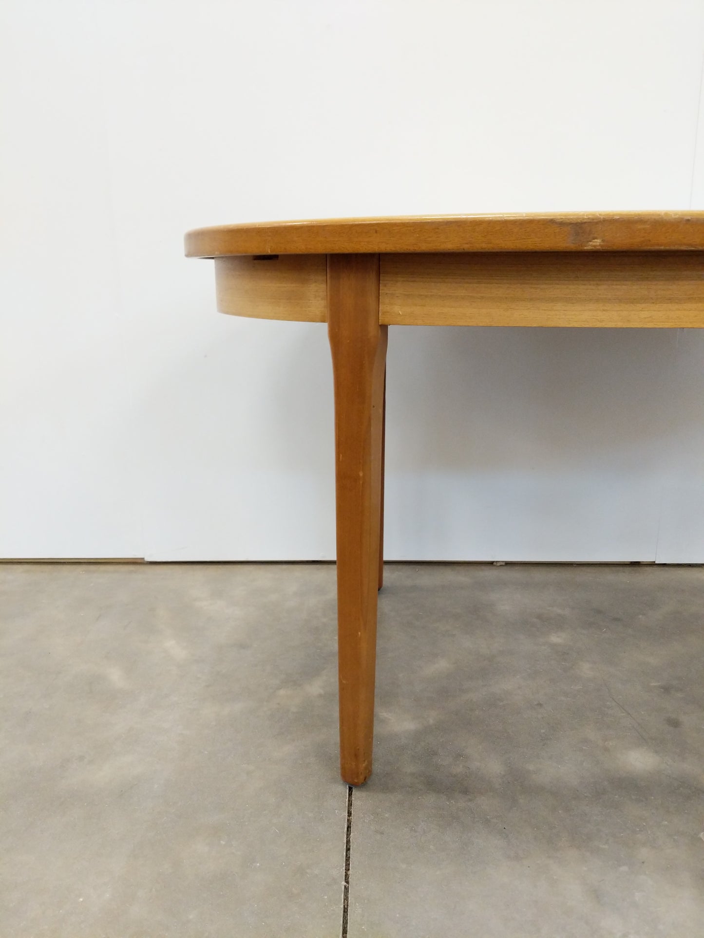Vintage Mid Century Modern Teak Extendable Dining Table