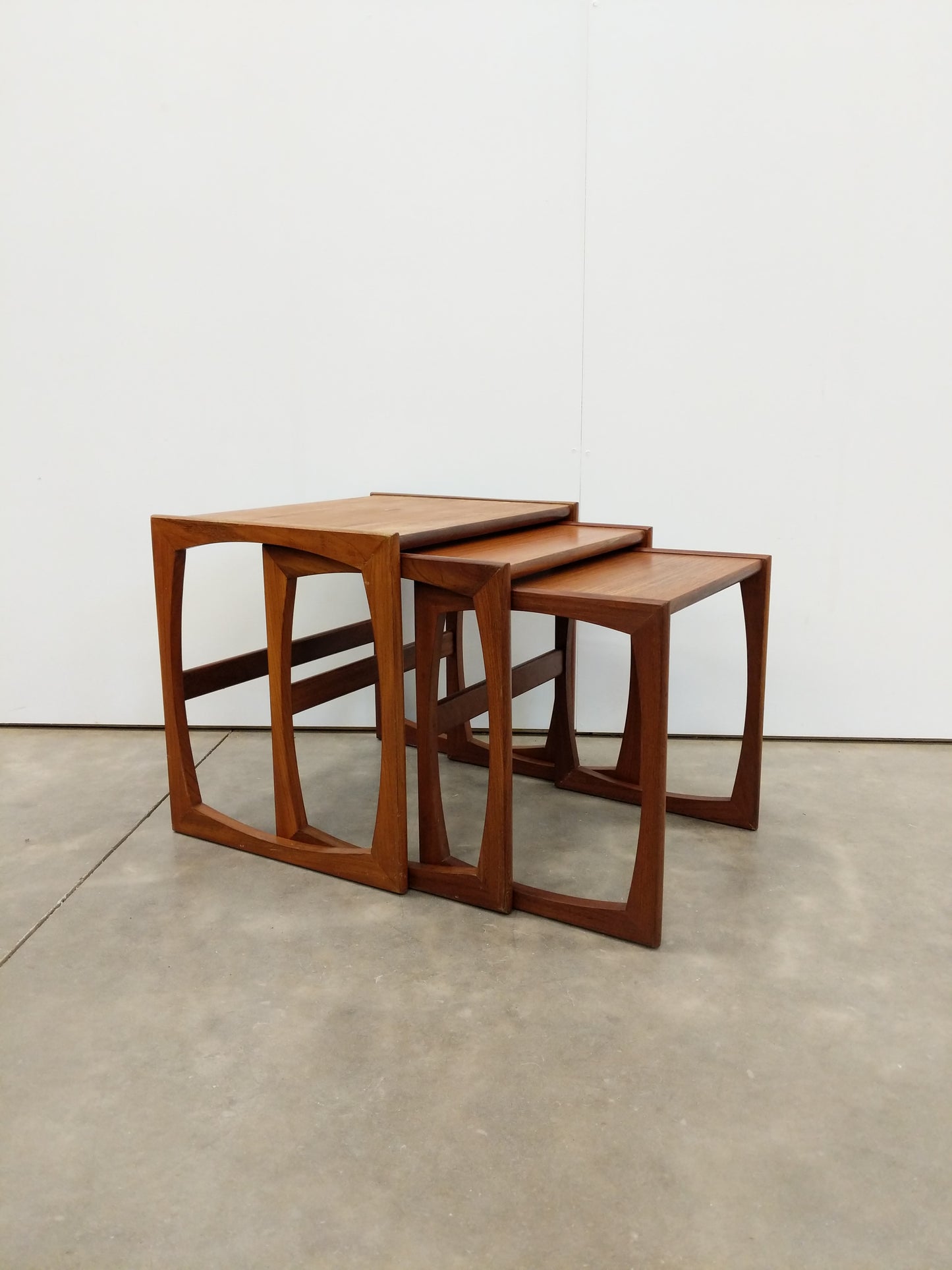 Set of Vintage Mid Century Modern Teak Nesting Tables by G Plan