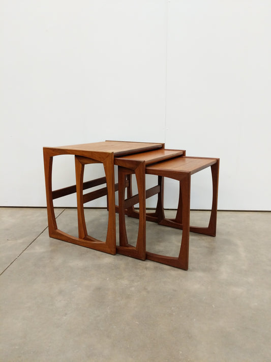 Set of Vintage Mid Century Modern Teak Nesting Tables by G Plan