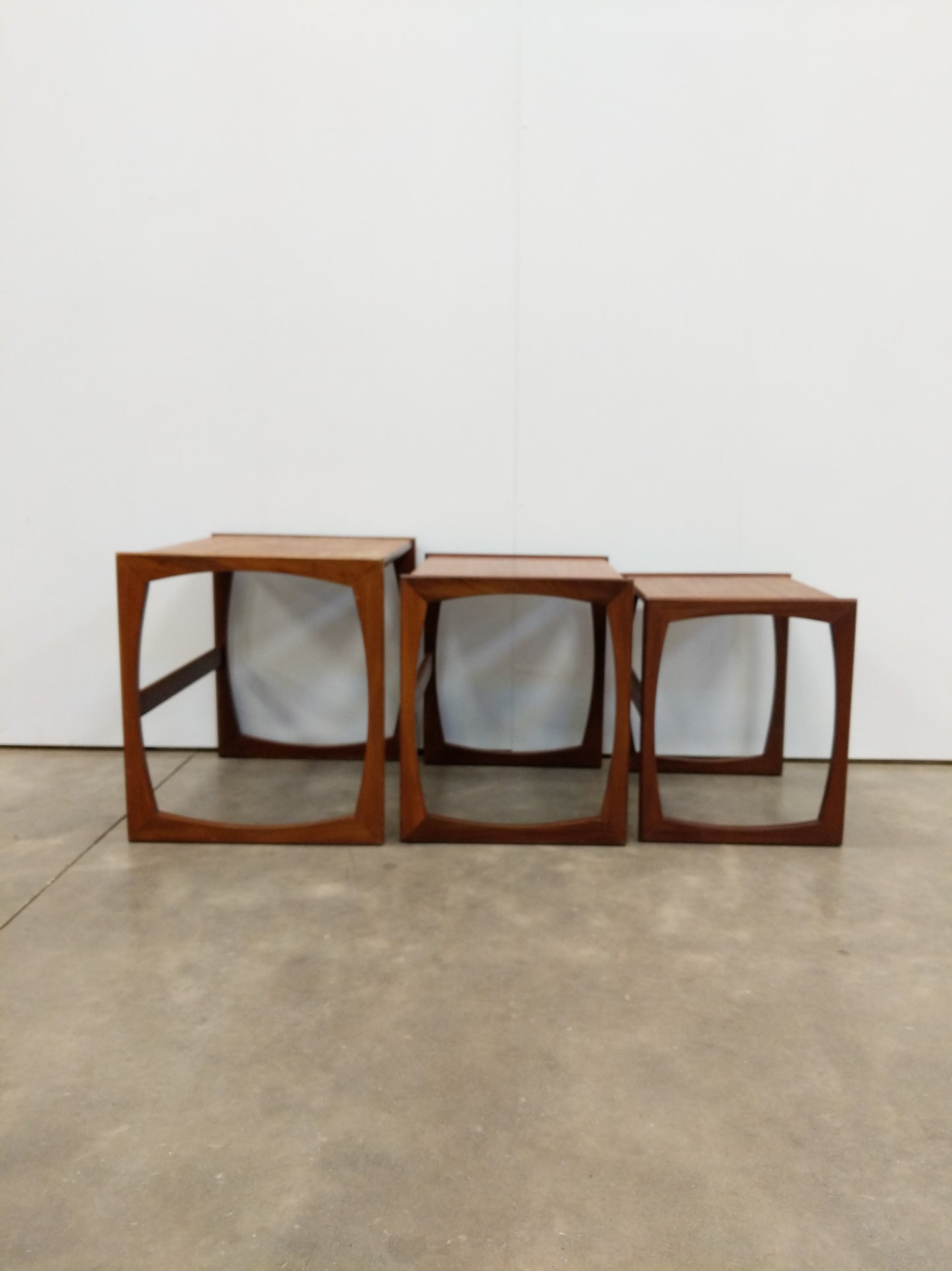 Set of Vintage Mid Century Modern Teak Nesting Tables by G Plan