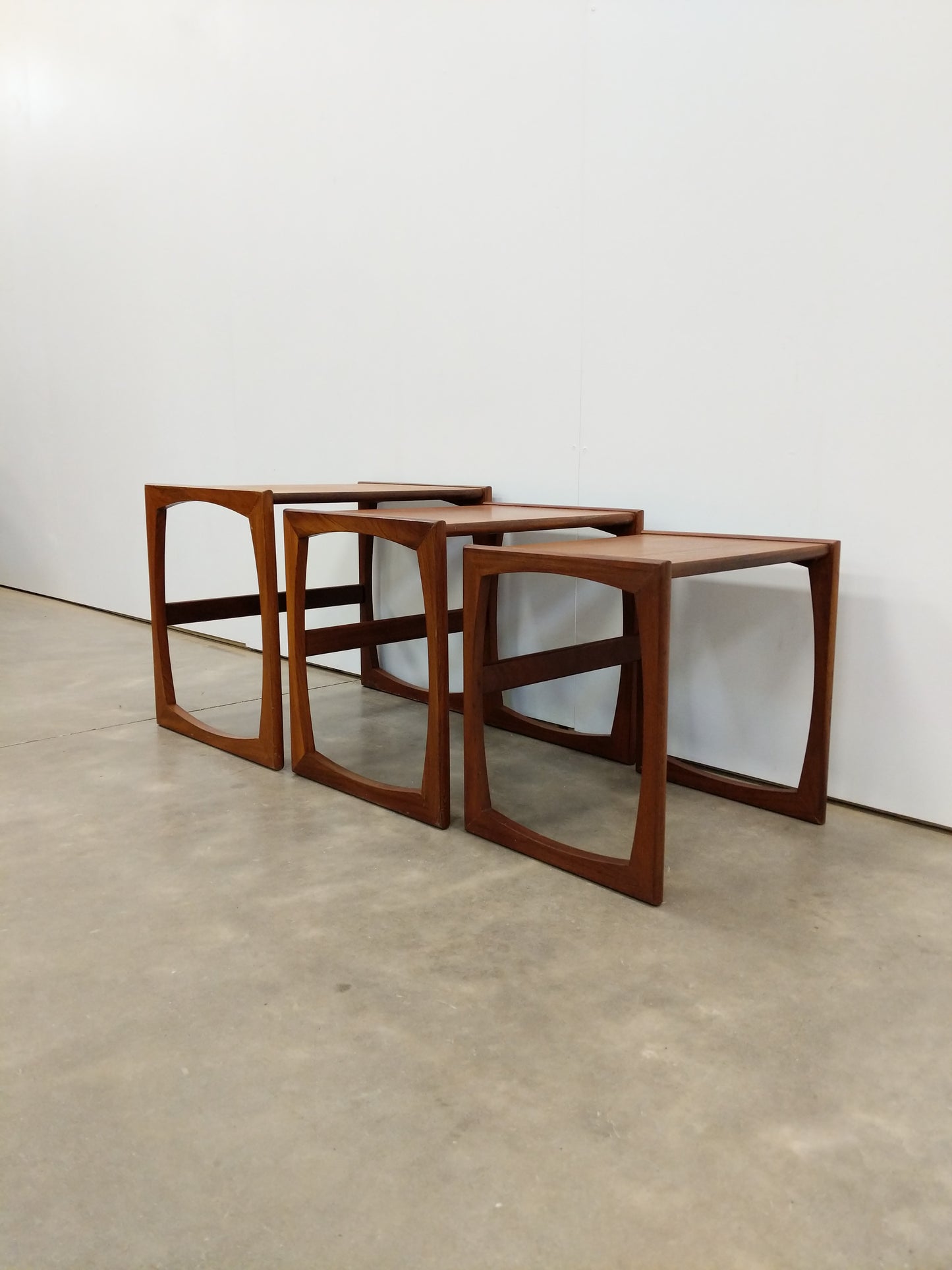 Set of Vintage Mid Century Modern Teak Nesting Tables by G Plan