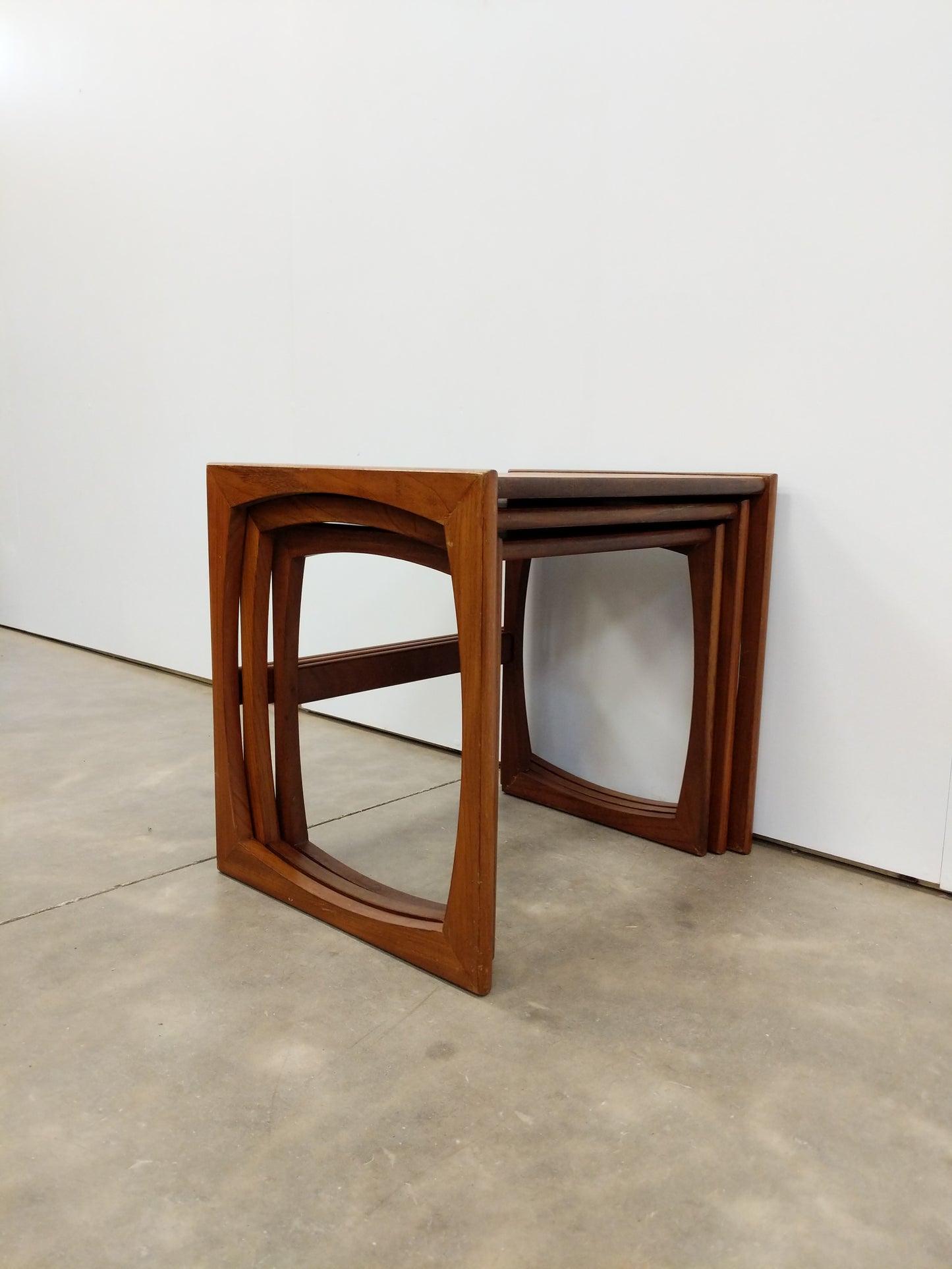 Set of Vintage Mid Century Modern Teak Nesting Tables by G Plan
