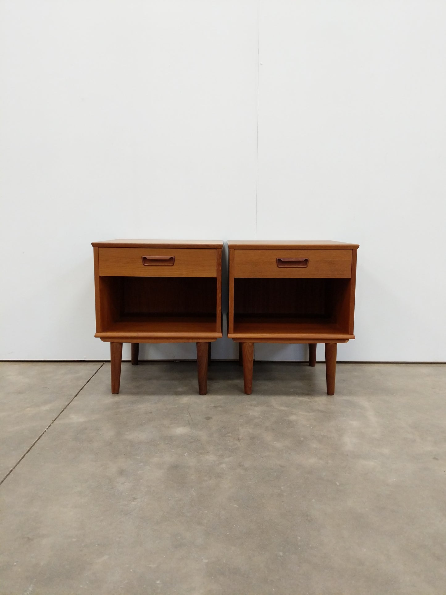 Pair of Vintage Danish Modern Teak Nightstands