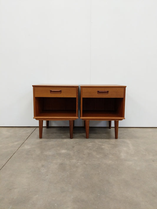Pair of Vintage Danish Modern Teak Nightstands