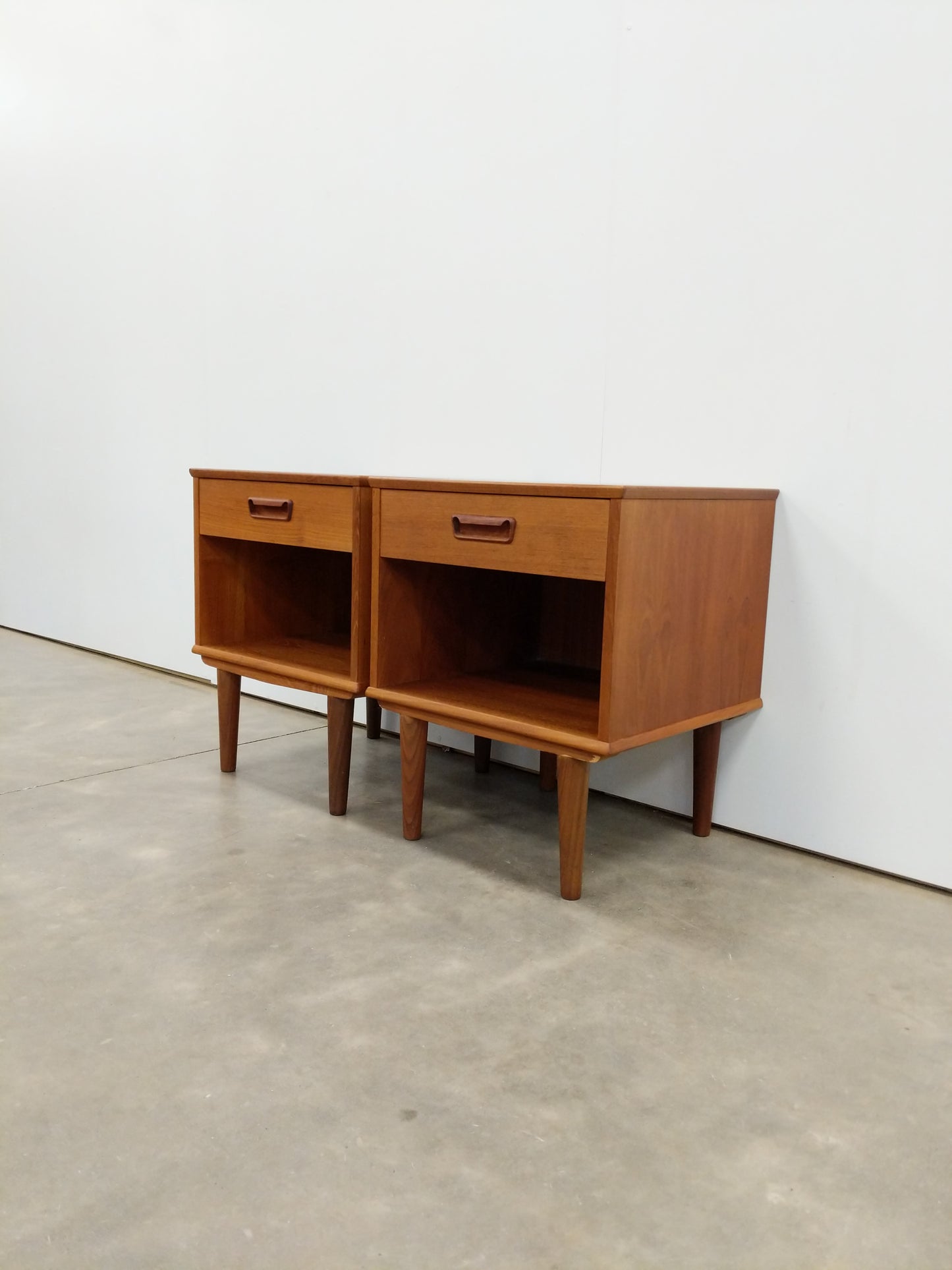 Pair of Vintage Danish Modern Teak Nightstands