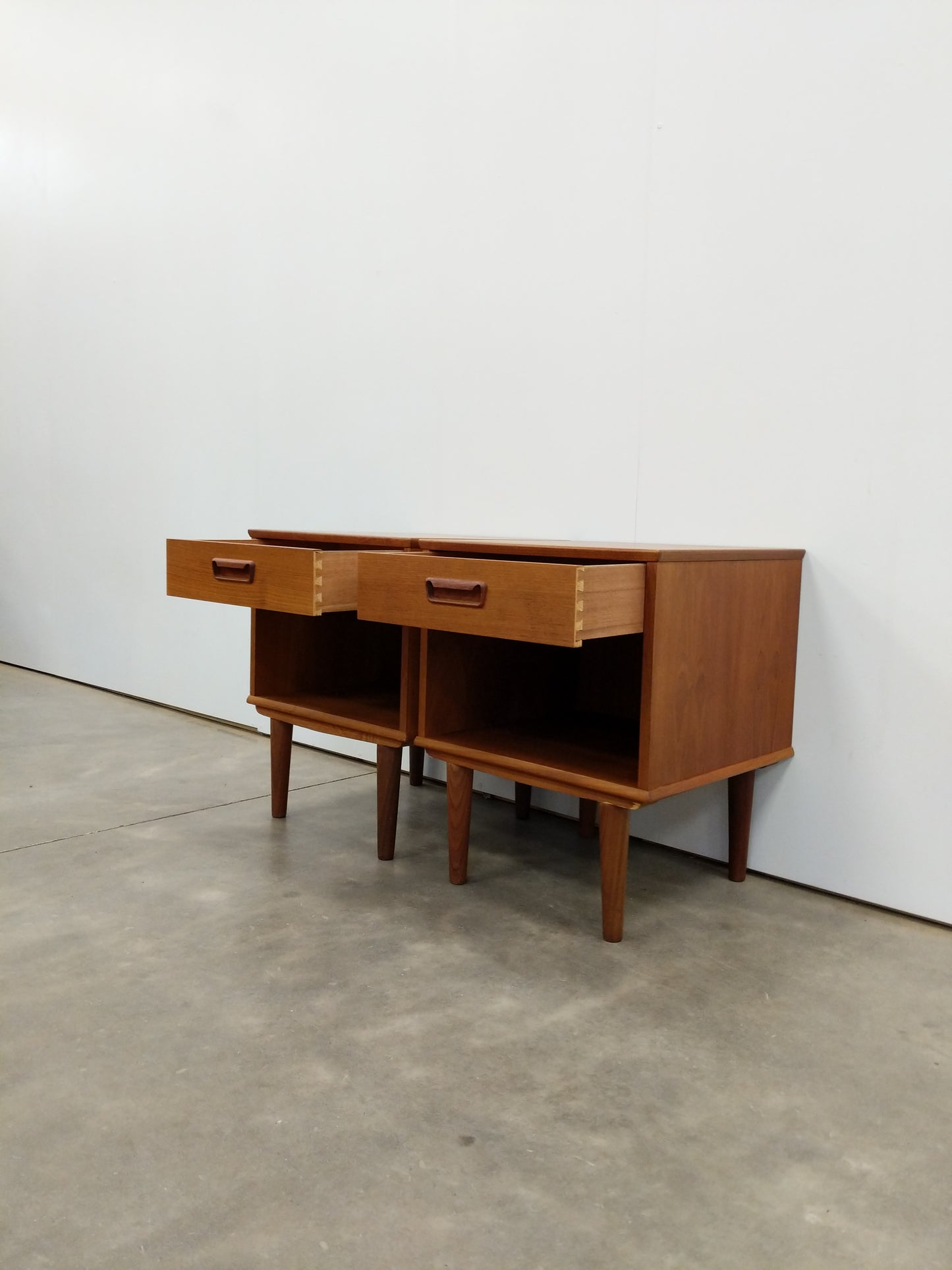 Pair of Vintage Danish Modern Teak Nightstands
