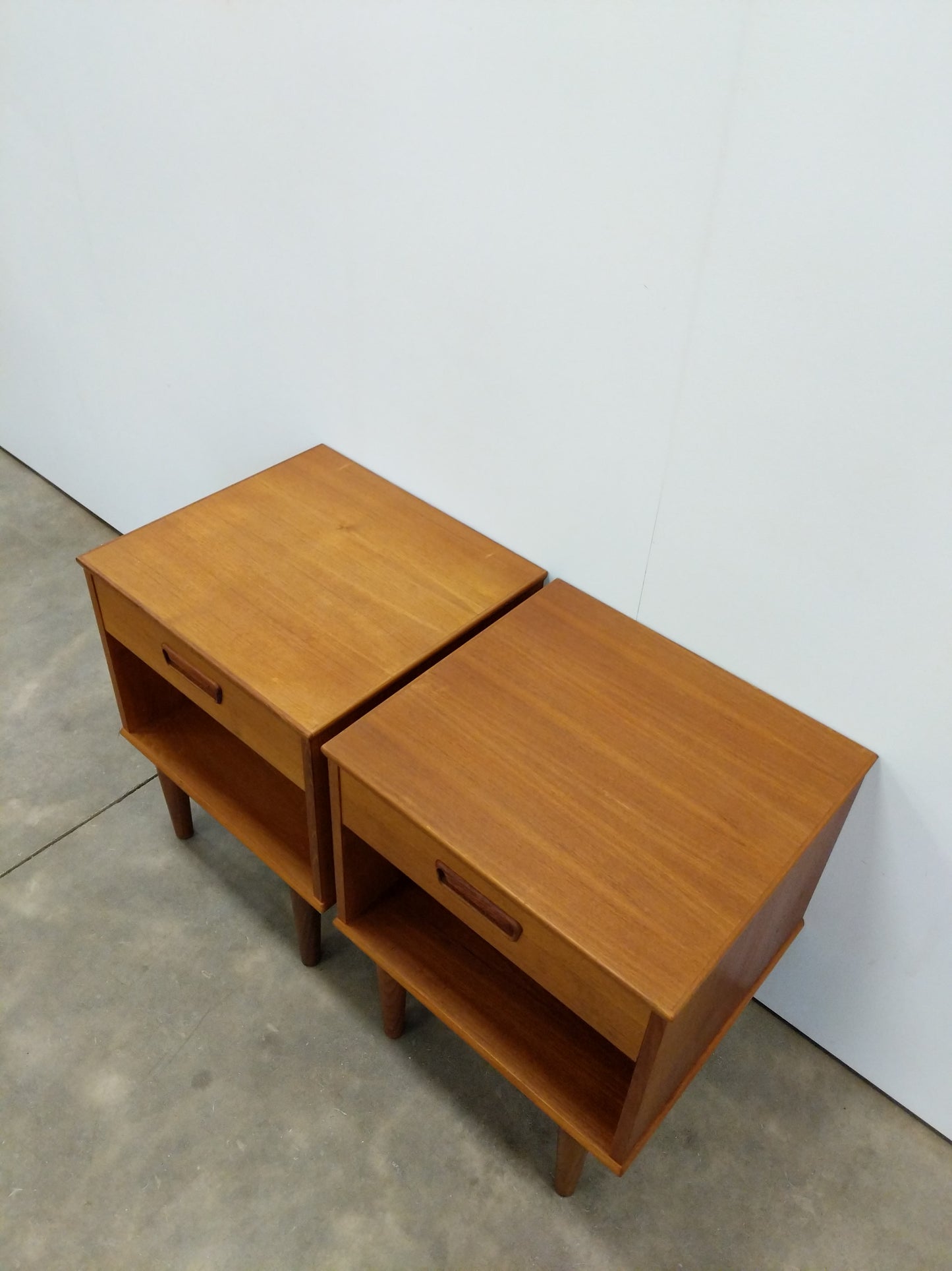 Pair of Vintage Danish Modern Teak Nightstands