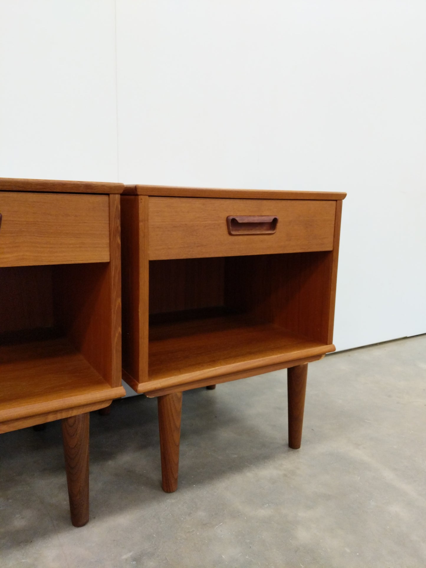 Pair of Vintage Danish Modern Teak Nightstands