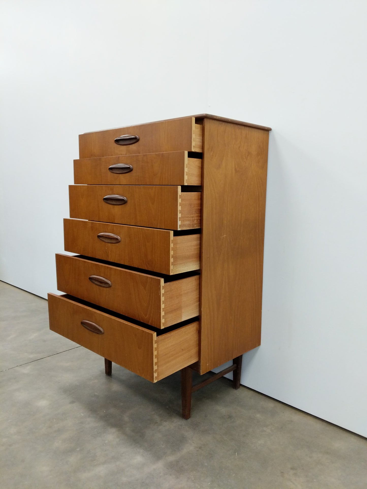 RESERVED - Vintage Mid Century Modern Teak Dresser by Homeworthy