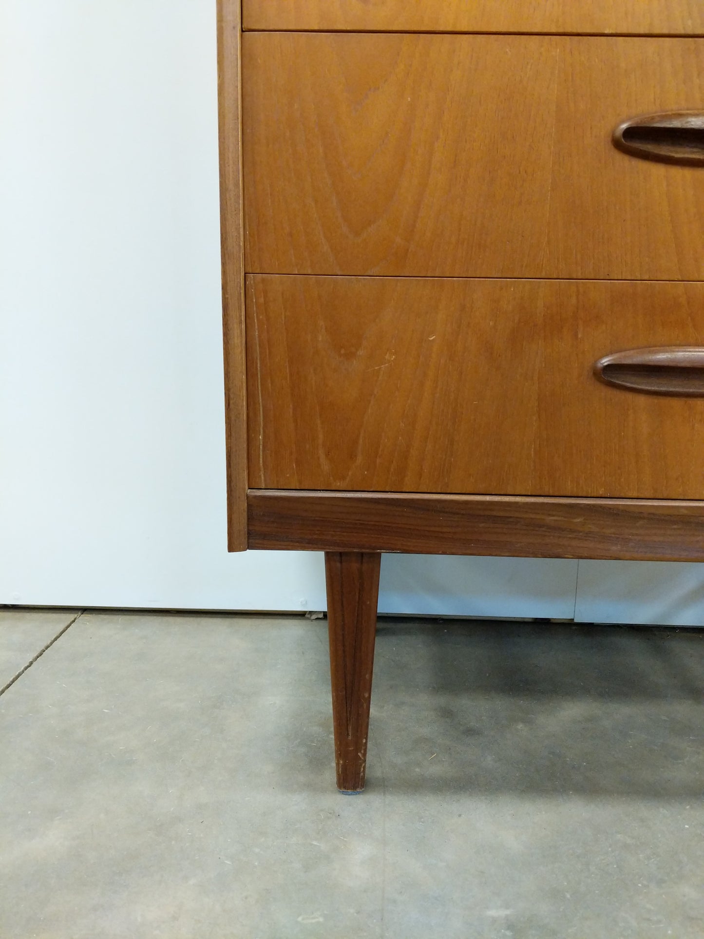 RESERVED - Vintage Mid Century Modern Teak Dresser by Homeworthy