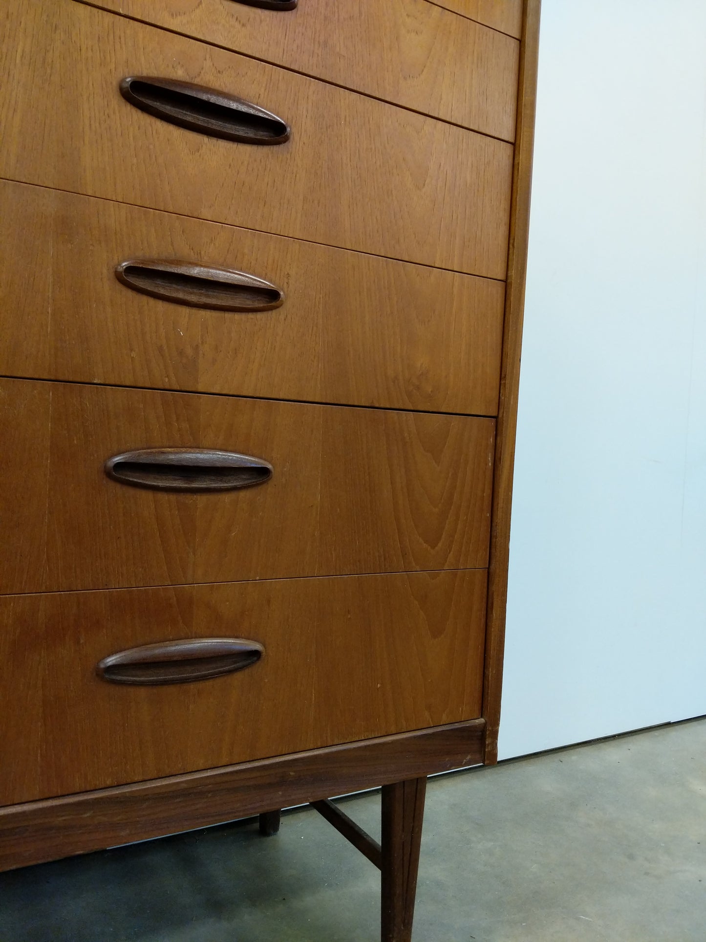 RESERVED - Vintage Mid Century Modern Teak Dresser by Homeworthy