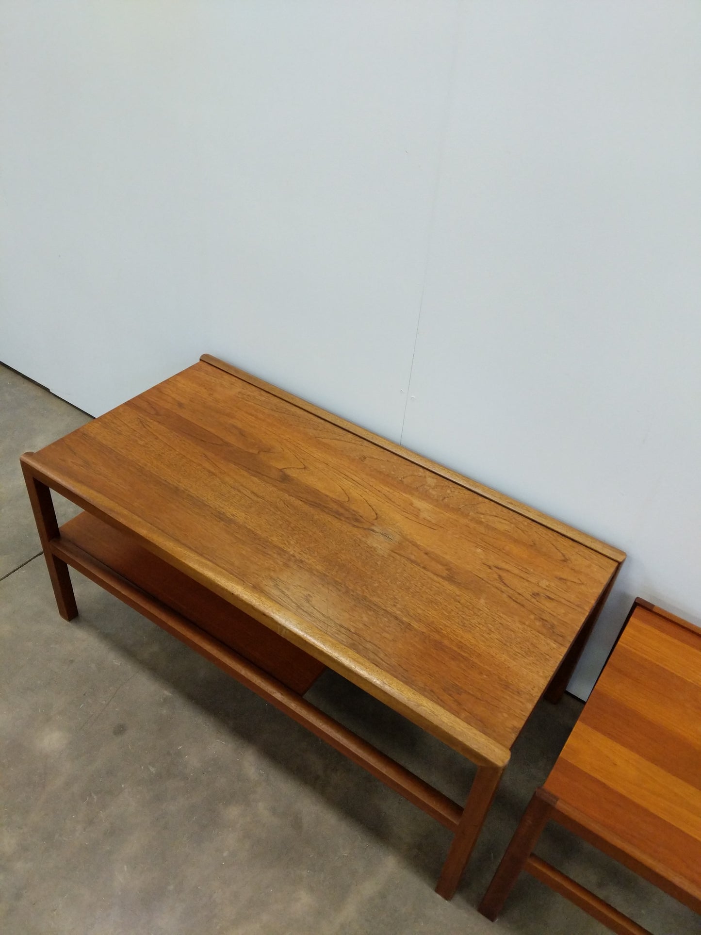 Set of Vintage Mid Century Modern Teak Nesting Coffee Table by McIntosh
