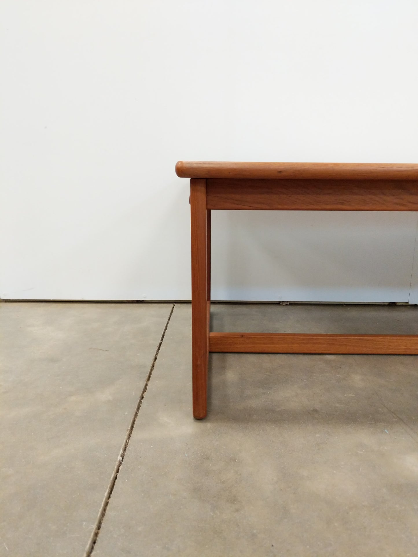 Vintage Danish Modern Teak and Tile Coffee Table by Toften