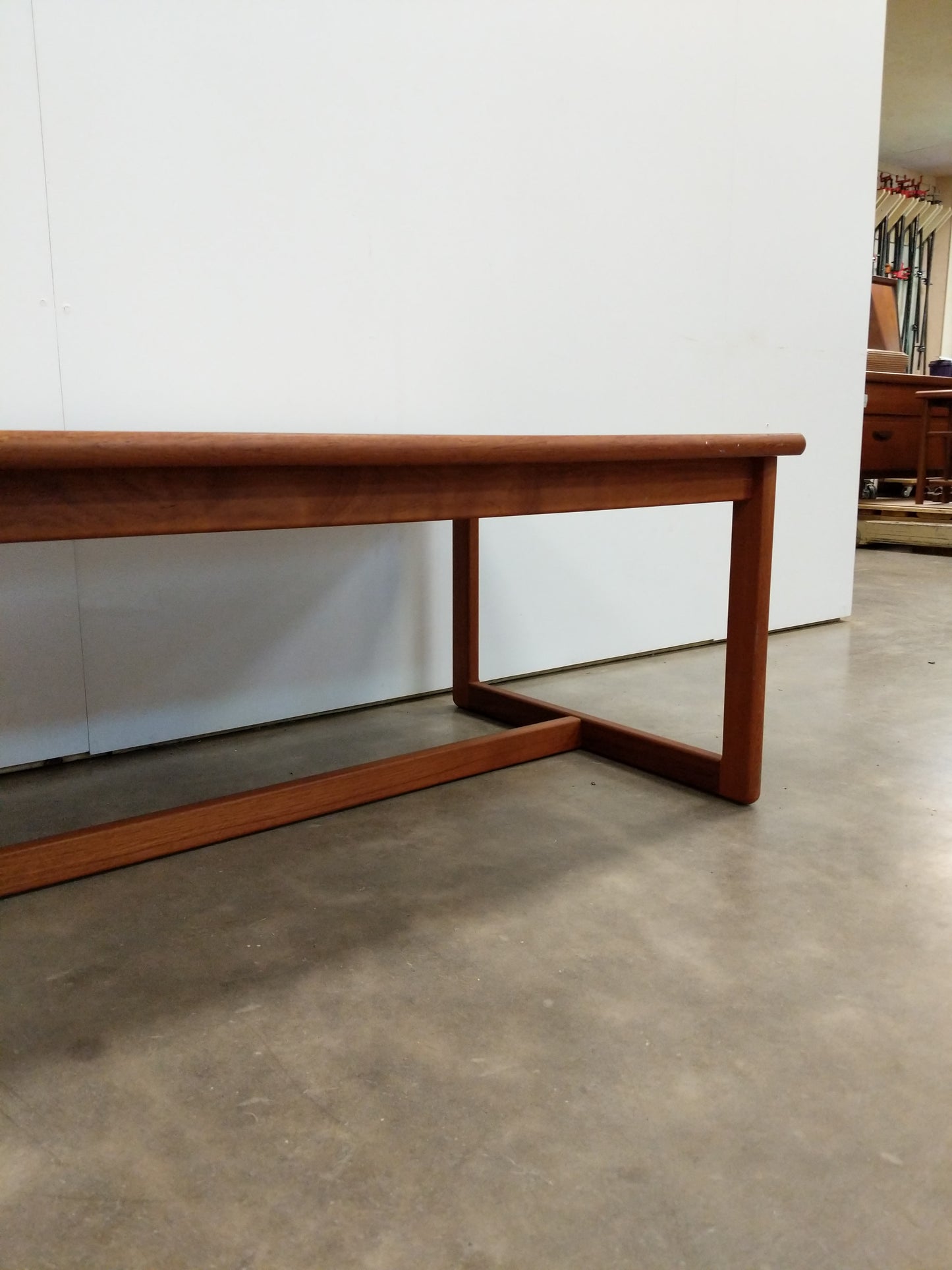Vintage Danish Modern Teak and Tile Coffee Table by Toften