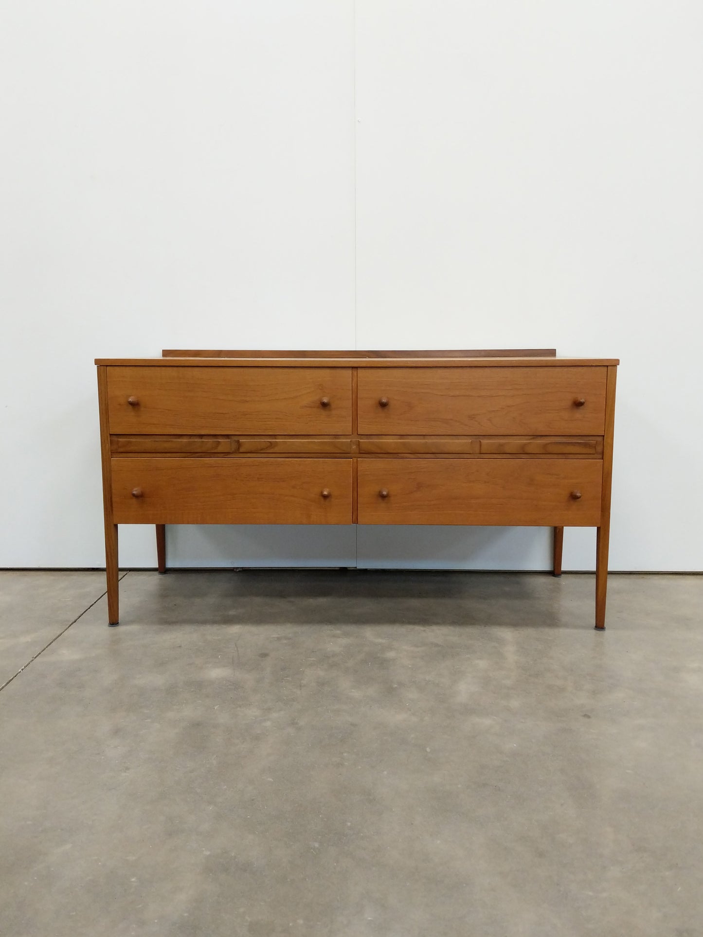 Vintage Mid Century Modern Teak Dresser