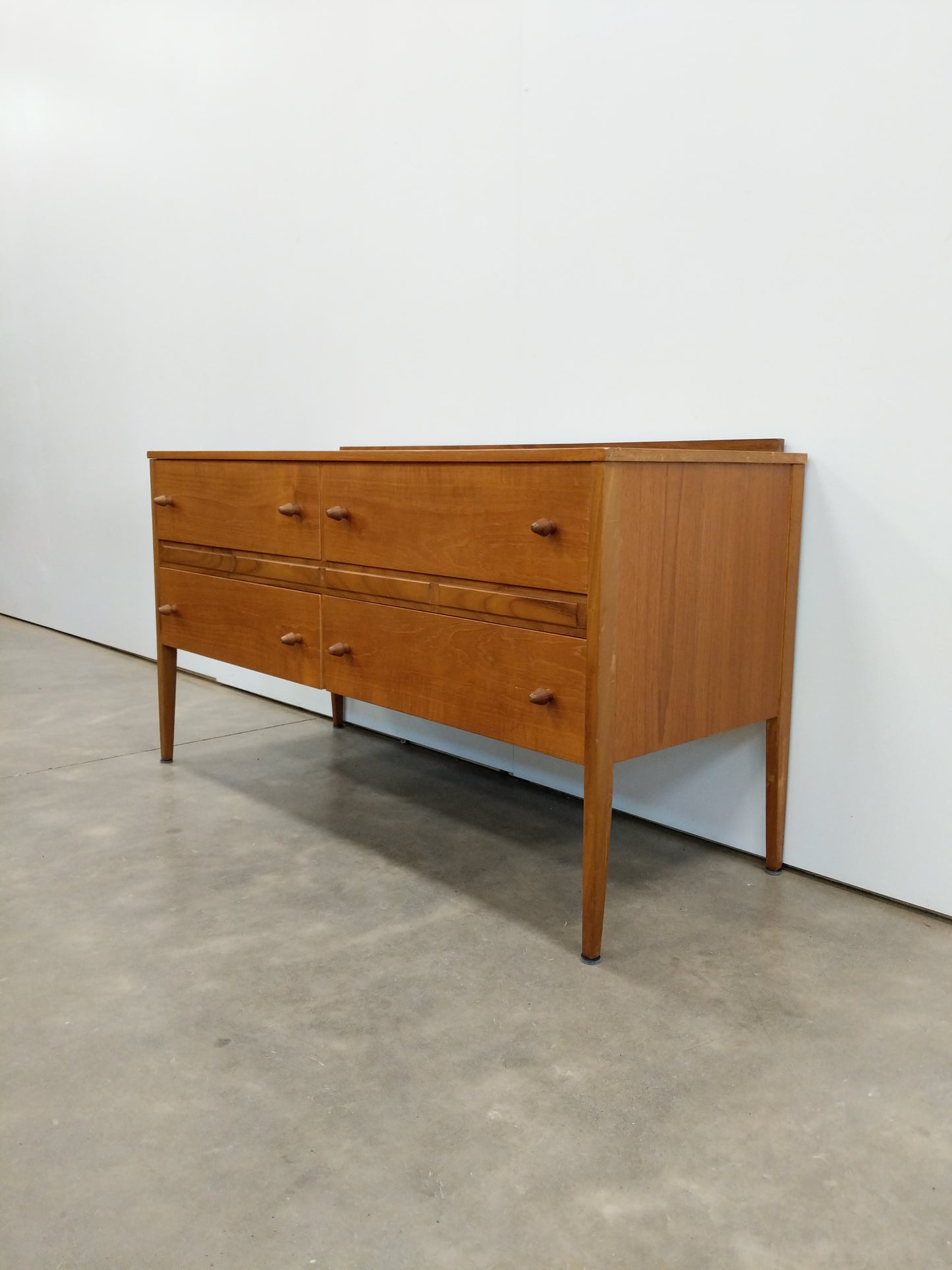 Vintage Mid Century Modern Teak Dresser