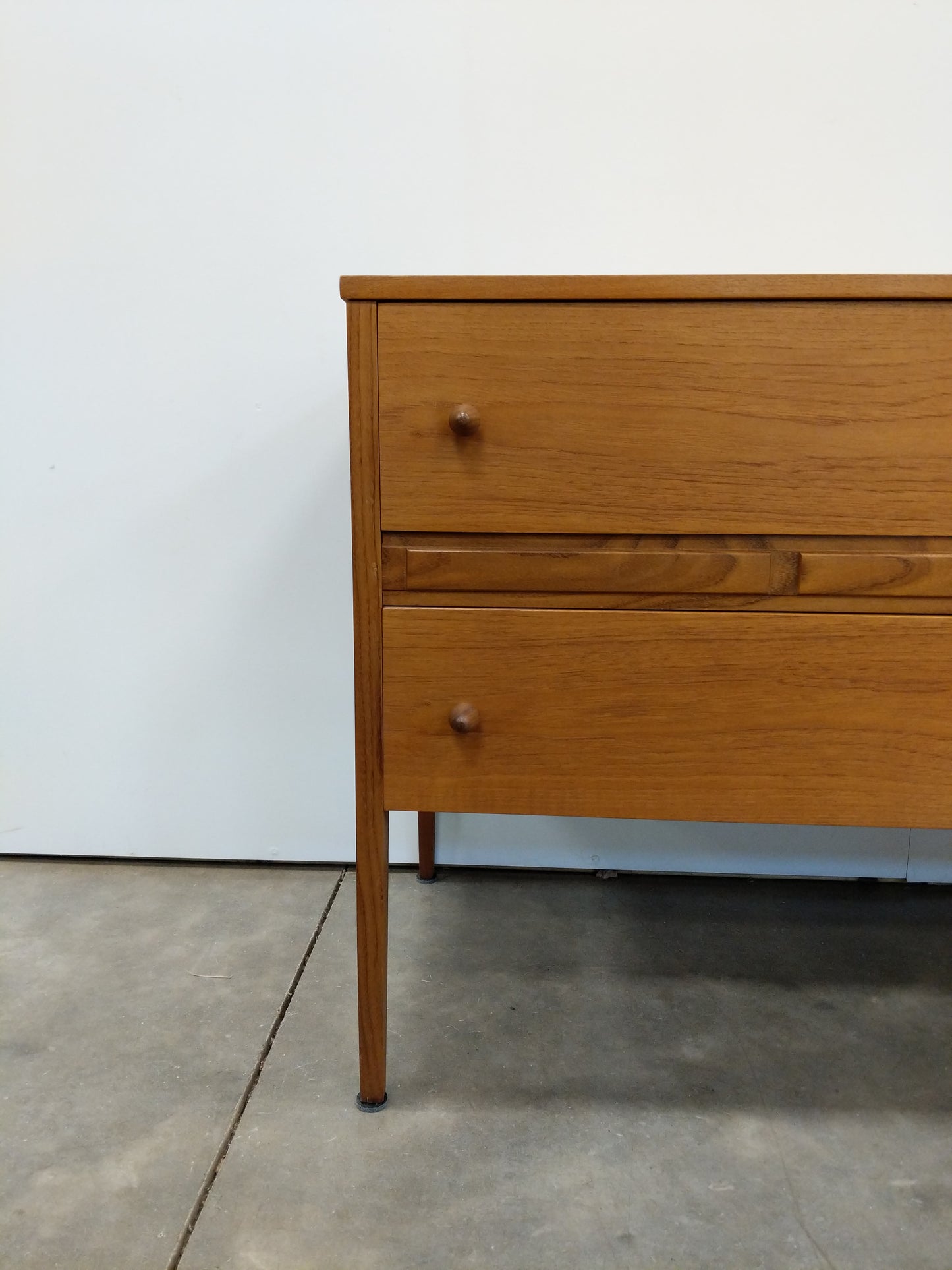 Vintage Mid Century Modern Teak Dresser