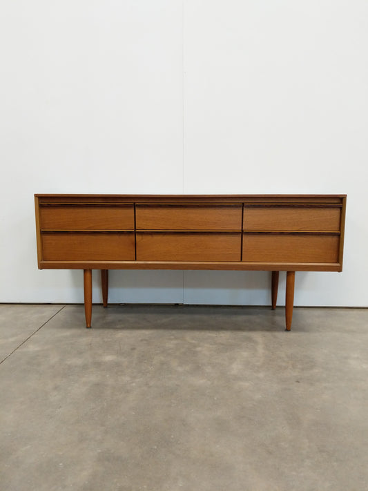 Vintage Mid Century Modern Teak Dresser by Austinsuite