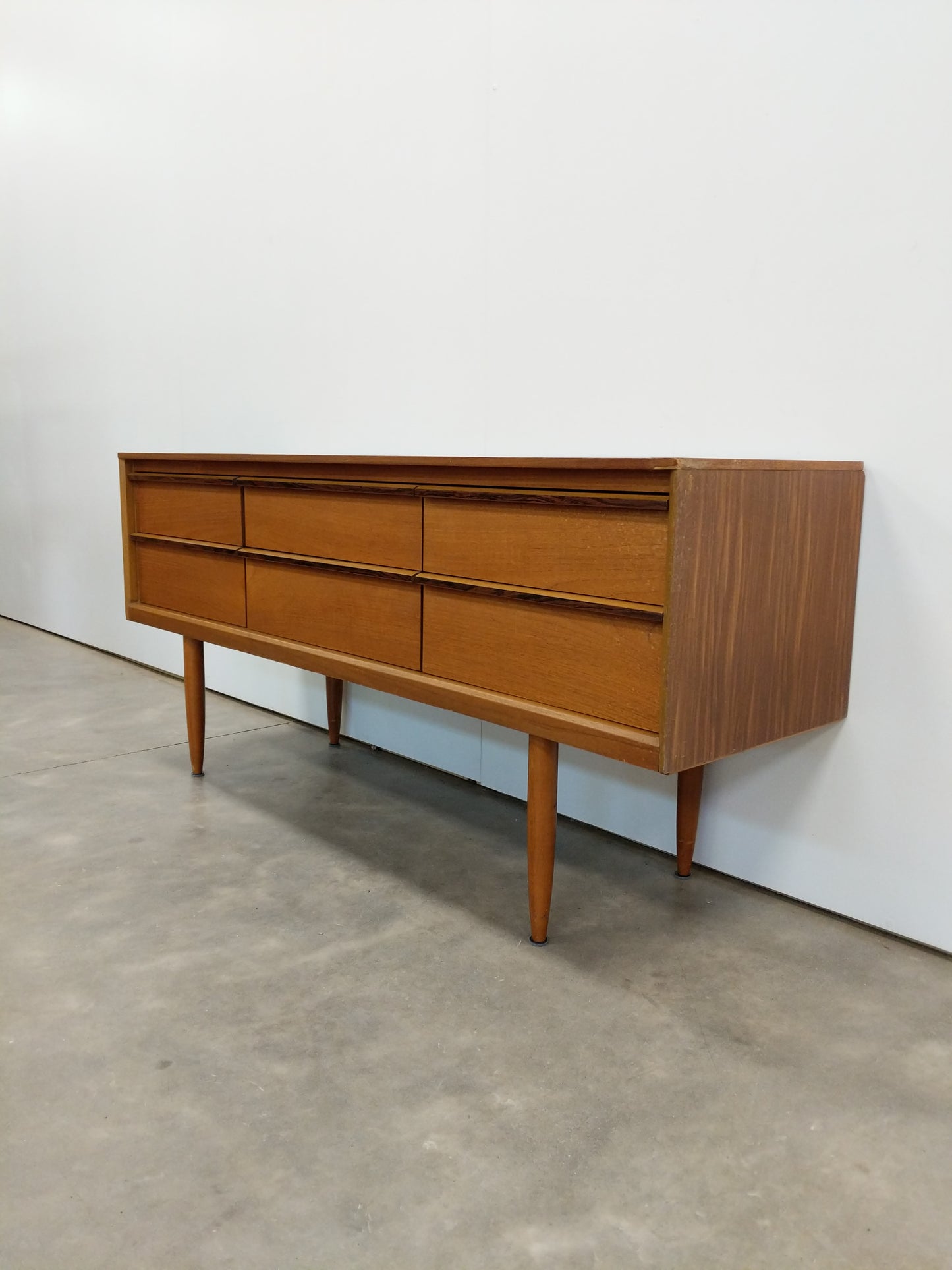Vintage Mid Century Modern Teak Dresser by Austinsuite